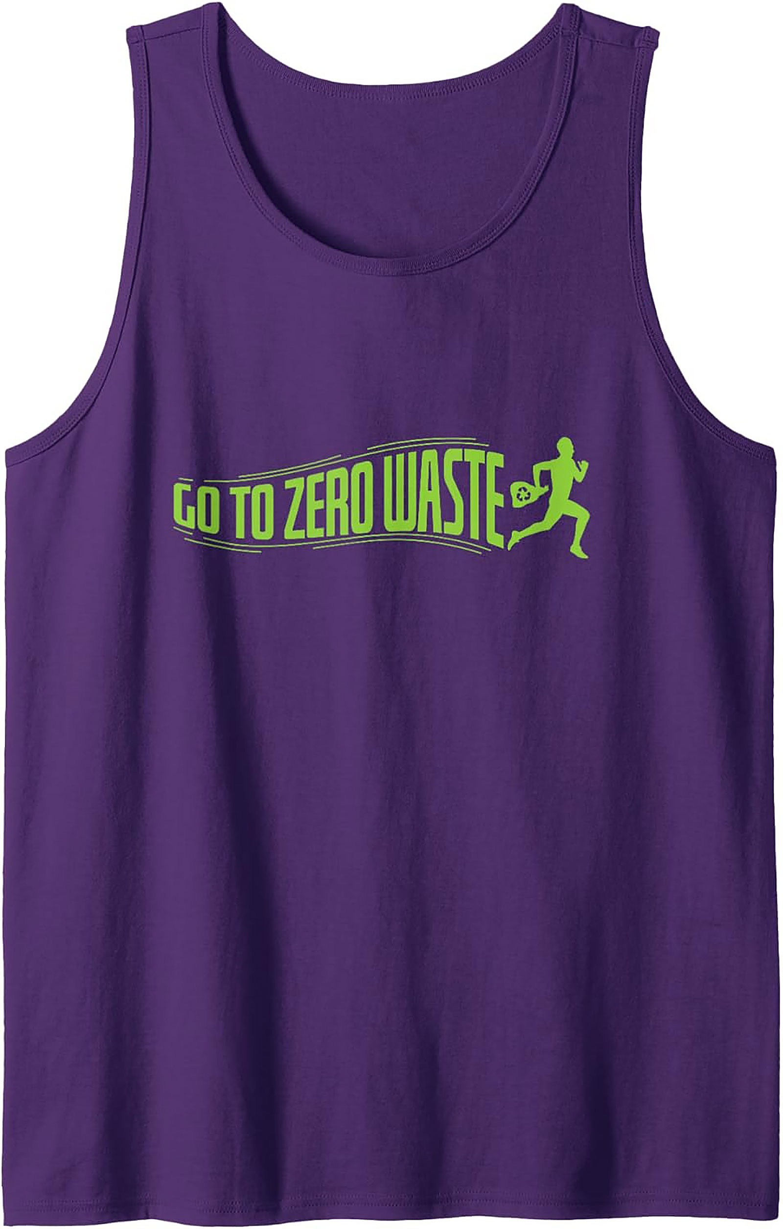 Go To Zero Waste Graphic Tank Top | Eco-Friendly Workout Tee