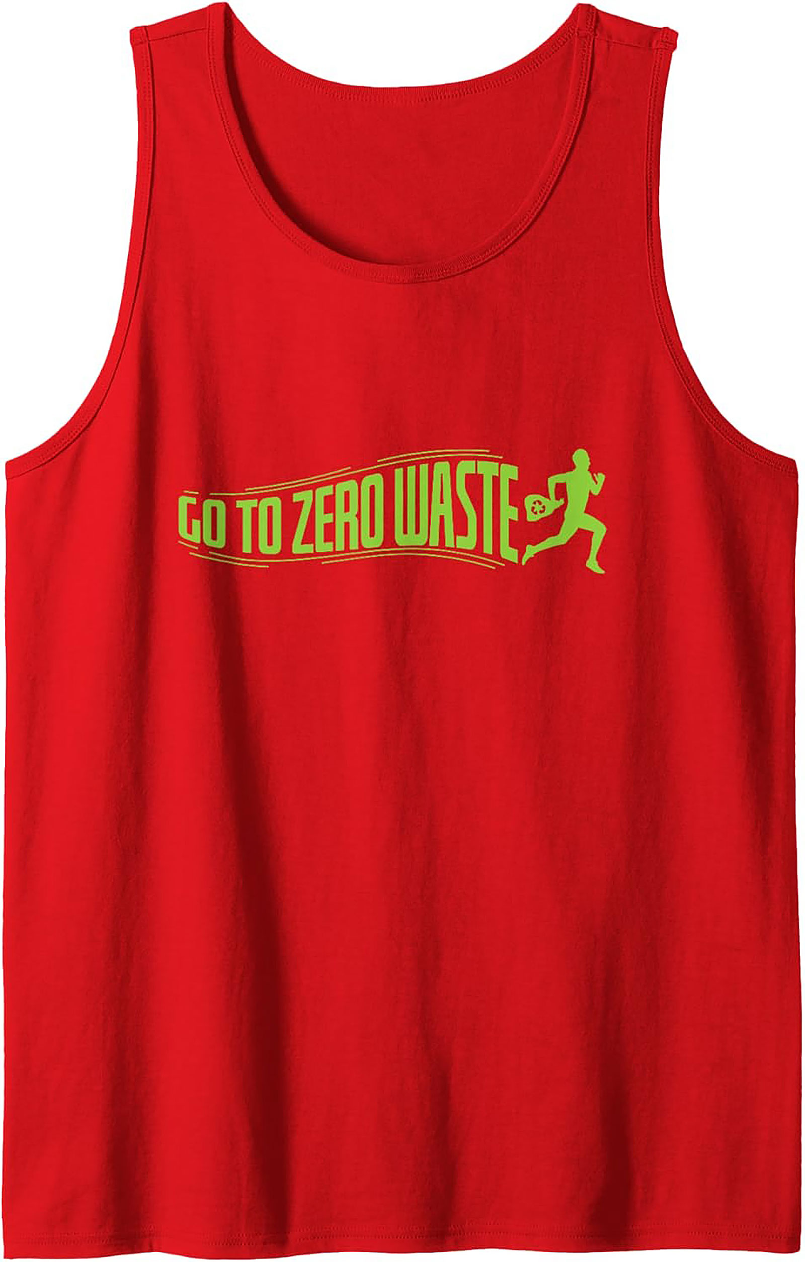 Go To Zero Waste Graphic Tank Top | Eco-Friendly Workout Tee