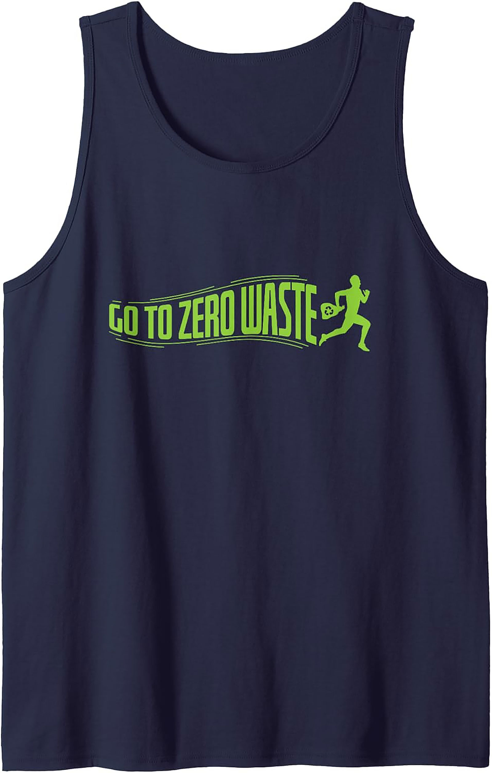 Go To Zero Waste Graphic Tank Top | Eco-Friendly Workout Tee