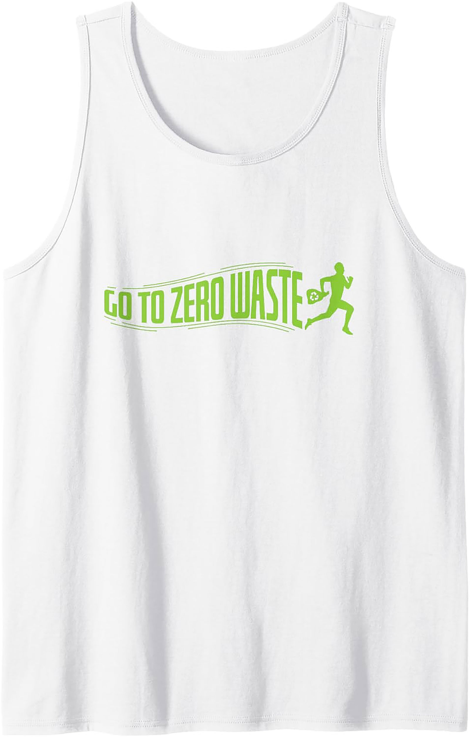 Go To Zero Waste Graphic Tank Top | Eco-Friendly Workout Tee