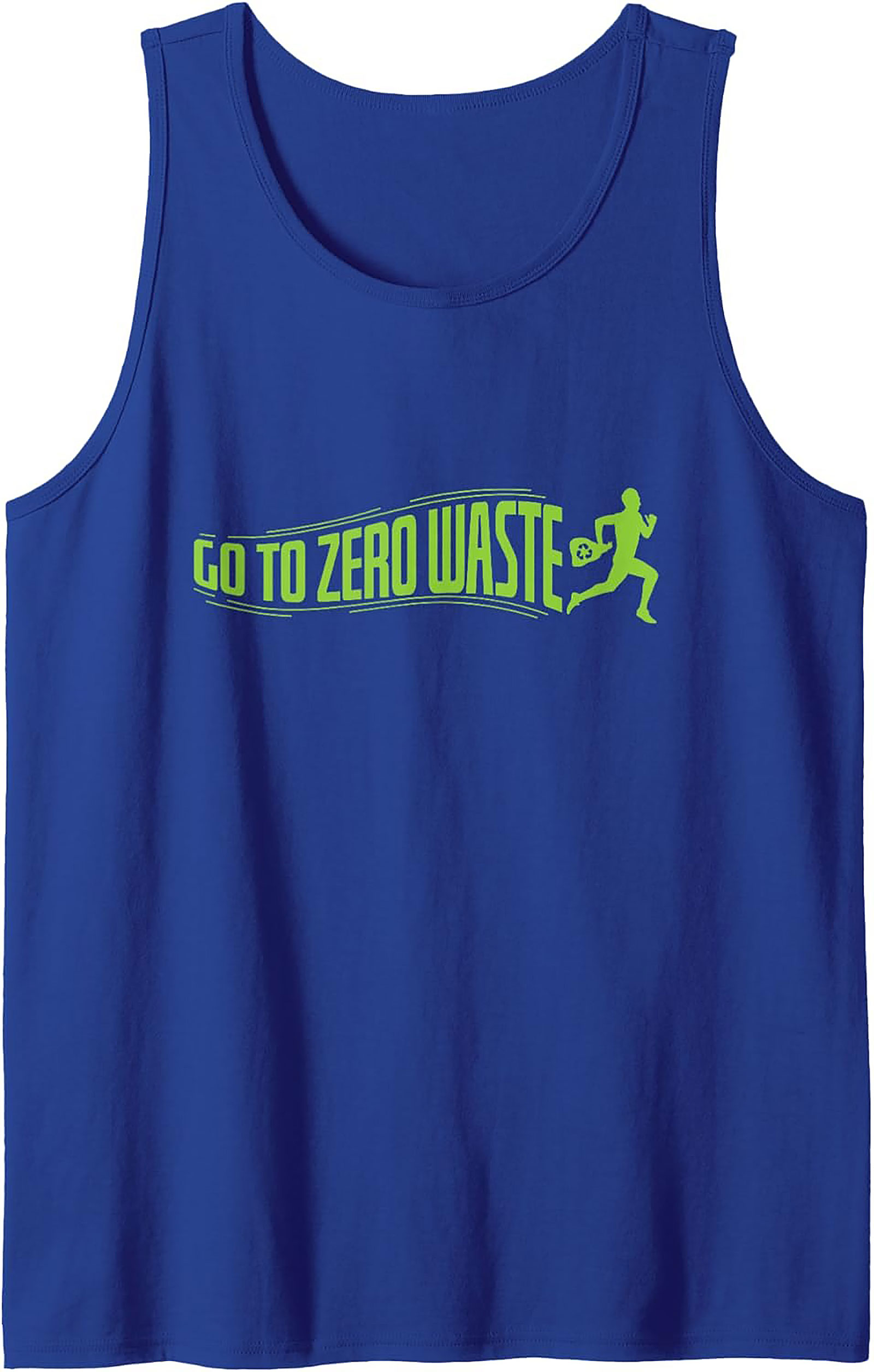 Go To Zero Waste Graphic Tank Top | Eco-Friendly Workout Tee