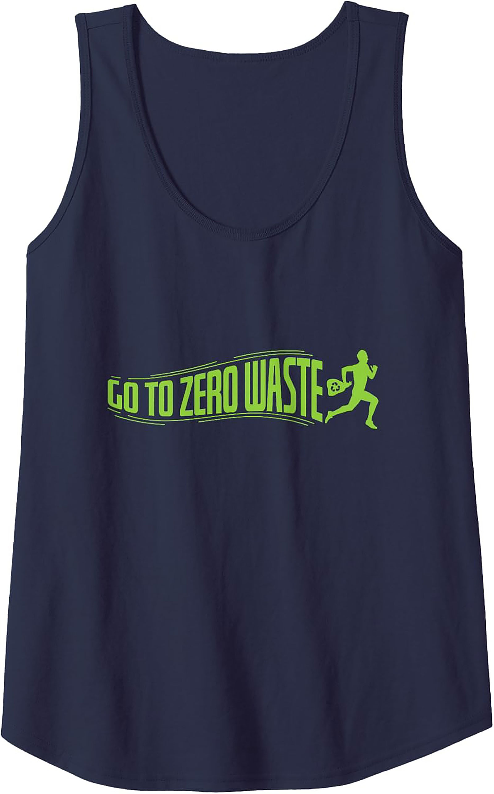 Go To Zero Waste Graphic Tank Top | Eco-Friendly Workout Tee