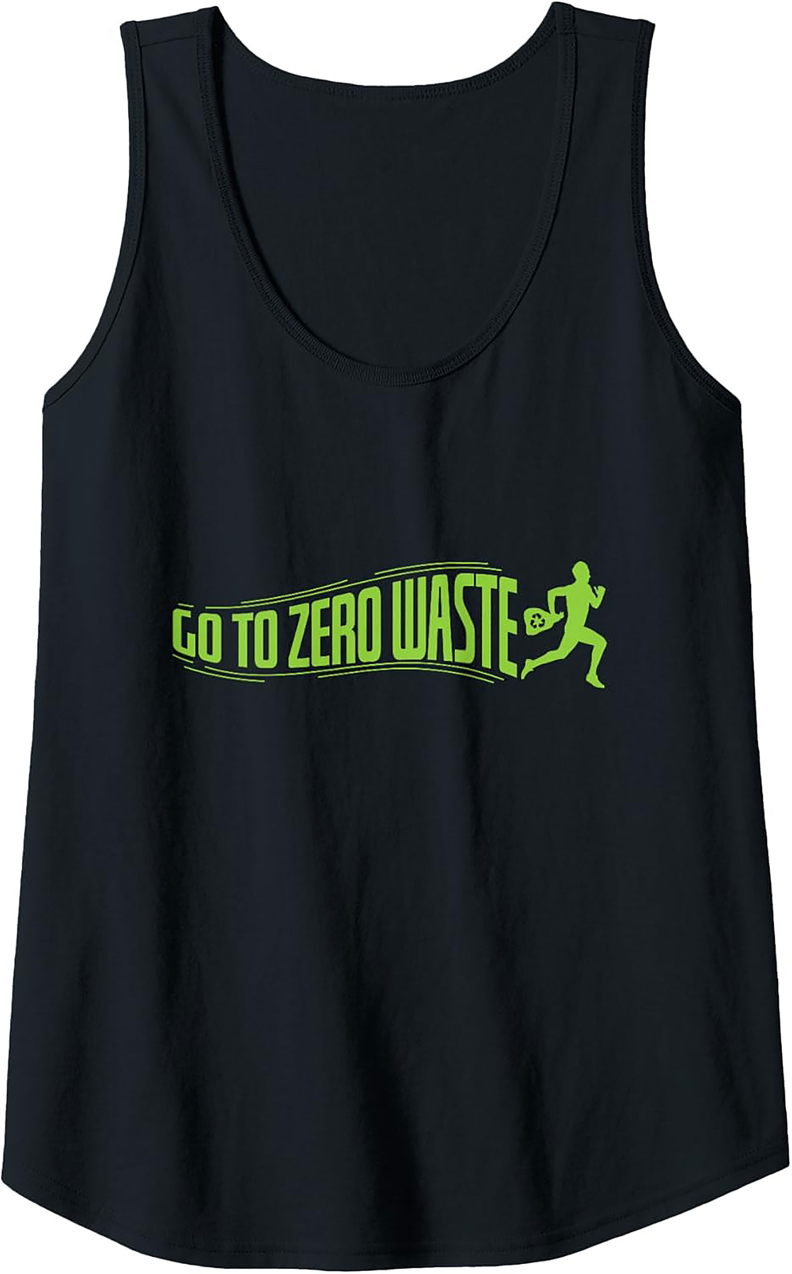 Go To Zero Waste Graphic Tank Top | Eco-Friendly Workout Tee
