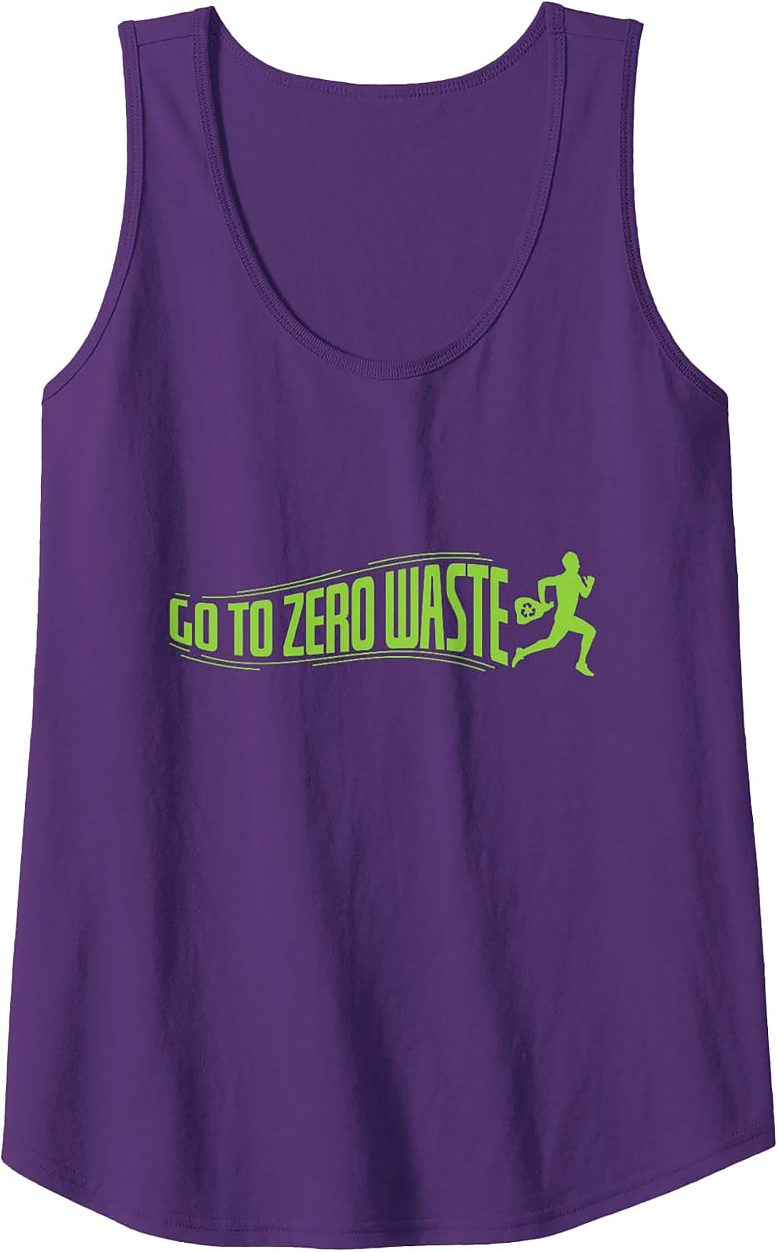 Go To Zero Waste Graphic Tank Top | Eco-Friendly Workout Tee