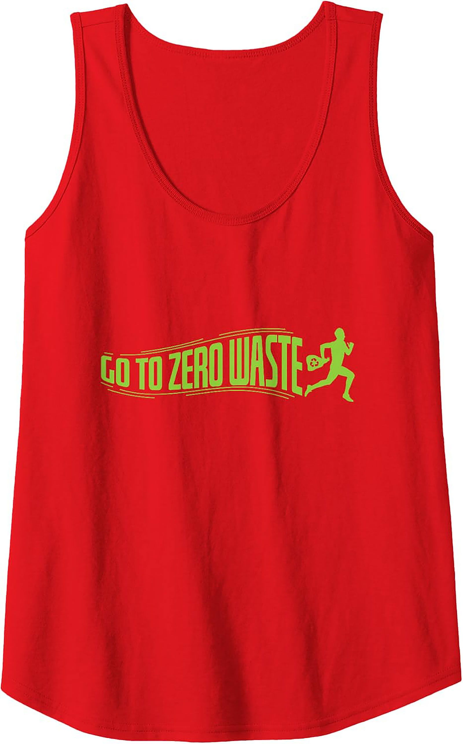 Go To Zero Waste Graphic Tank Top | Eco-Friendly Workout Tee