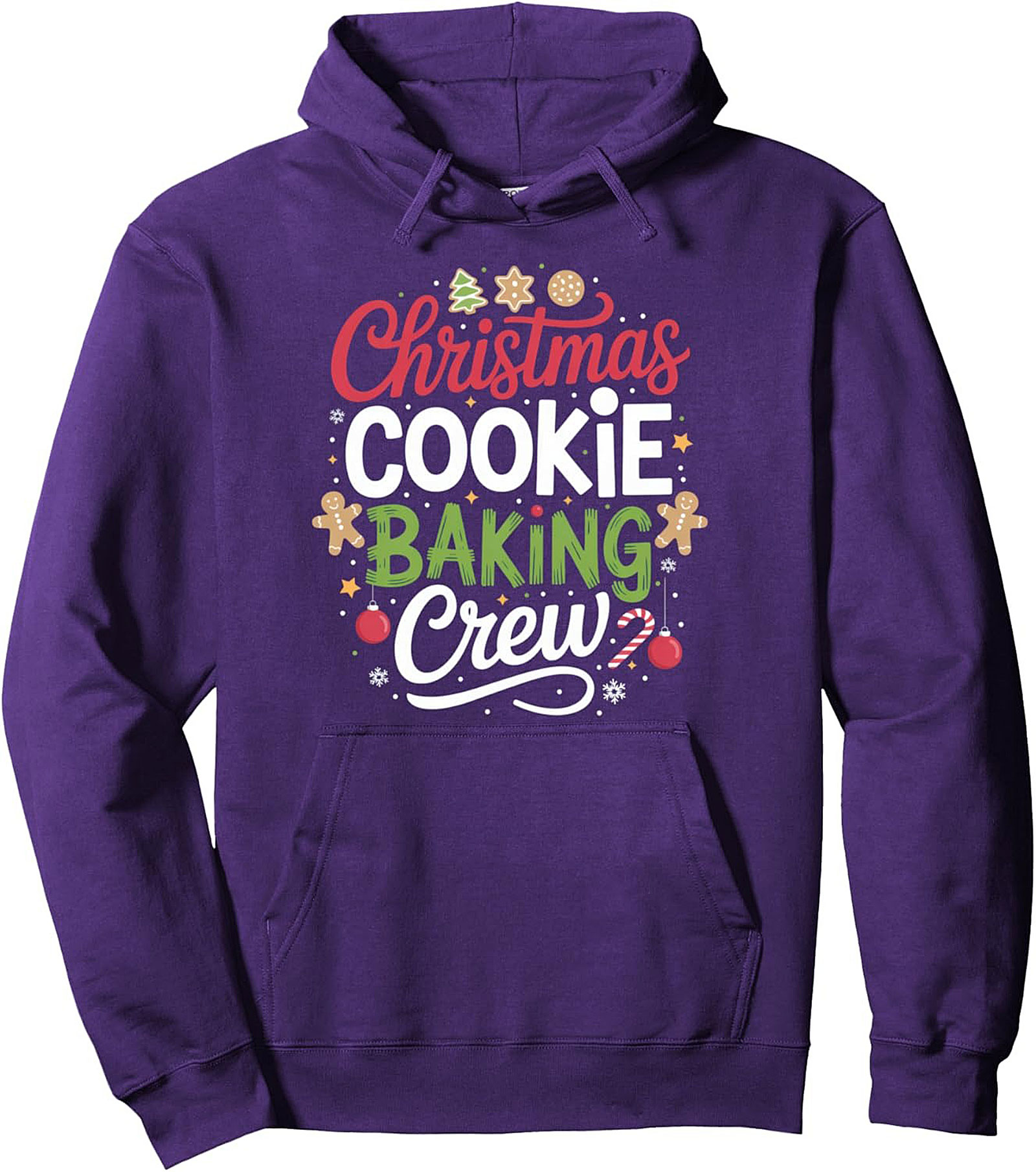 Christmas Cookie Baking Crew Graphic Hoodie - Festive Holiday Pullover