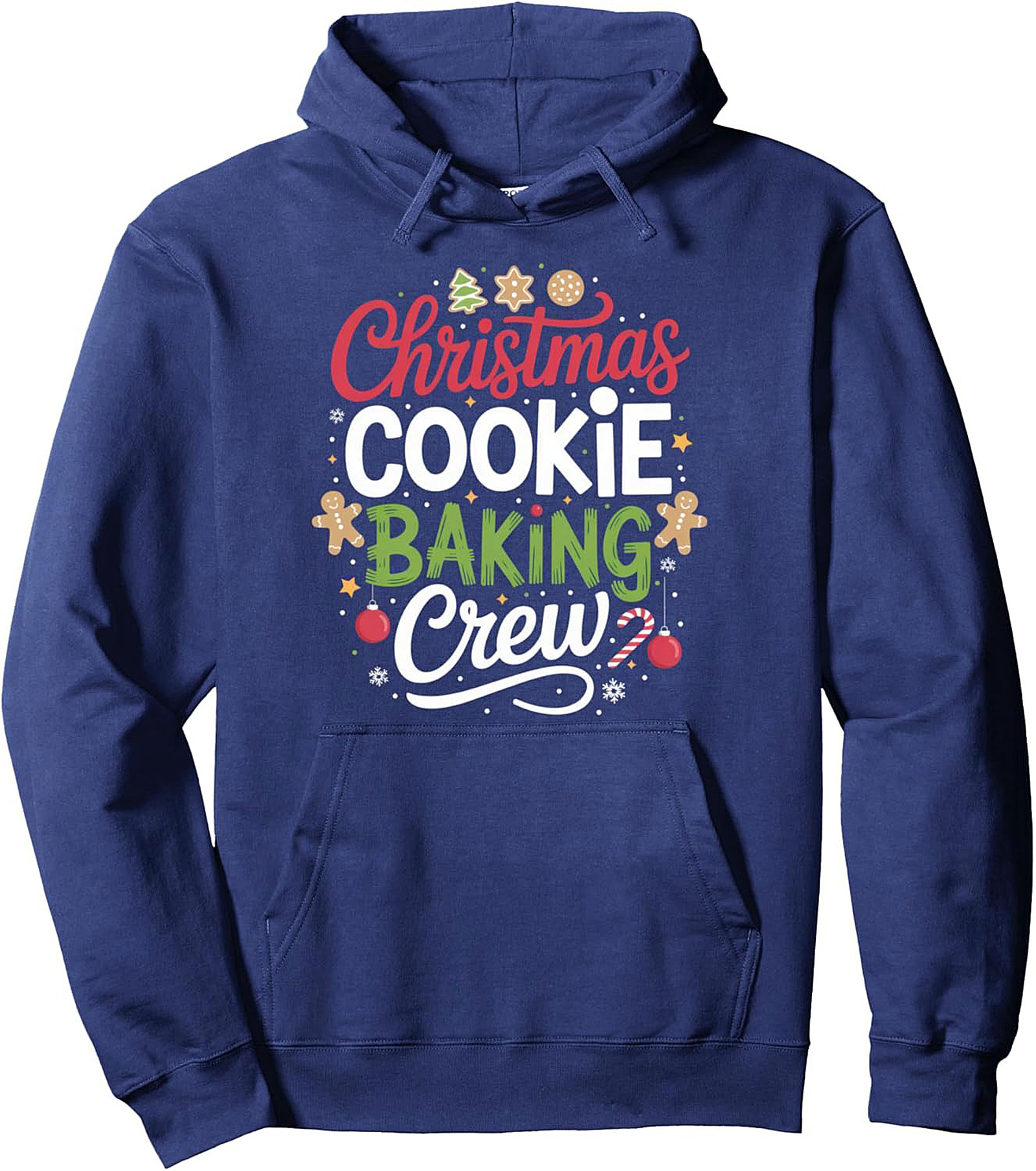 Christmas Cookie Baking Crew Graphic Hoodie - Festive Holiday Pullover
