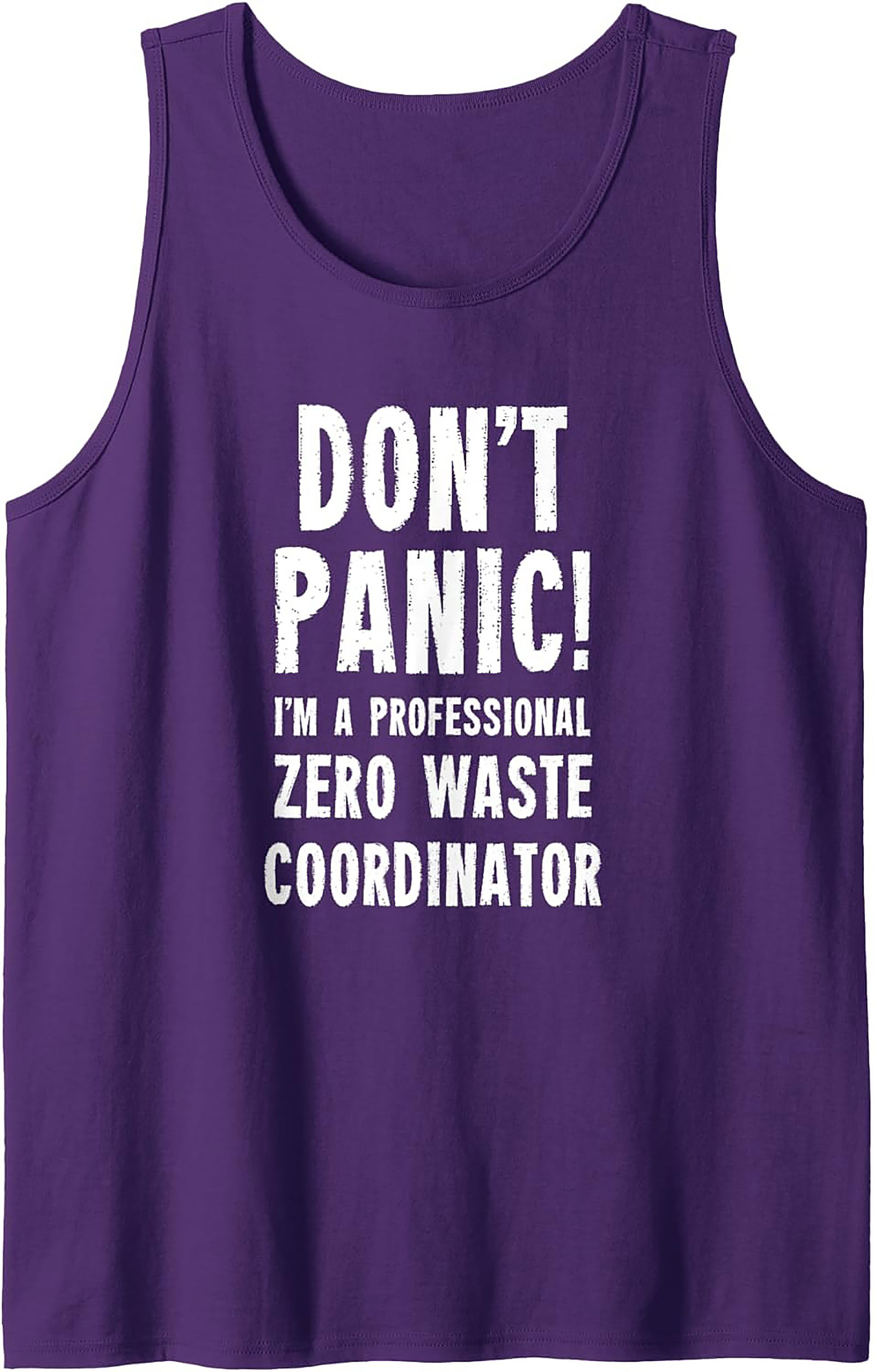 Zero Waste Coordinator Tank Top | Funny Eco Graphic Tank
