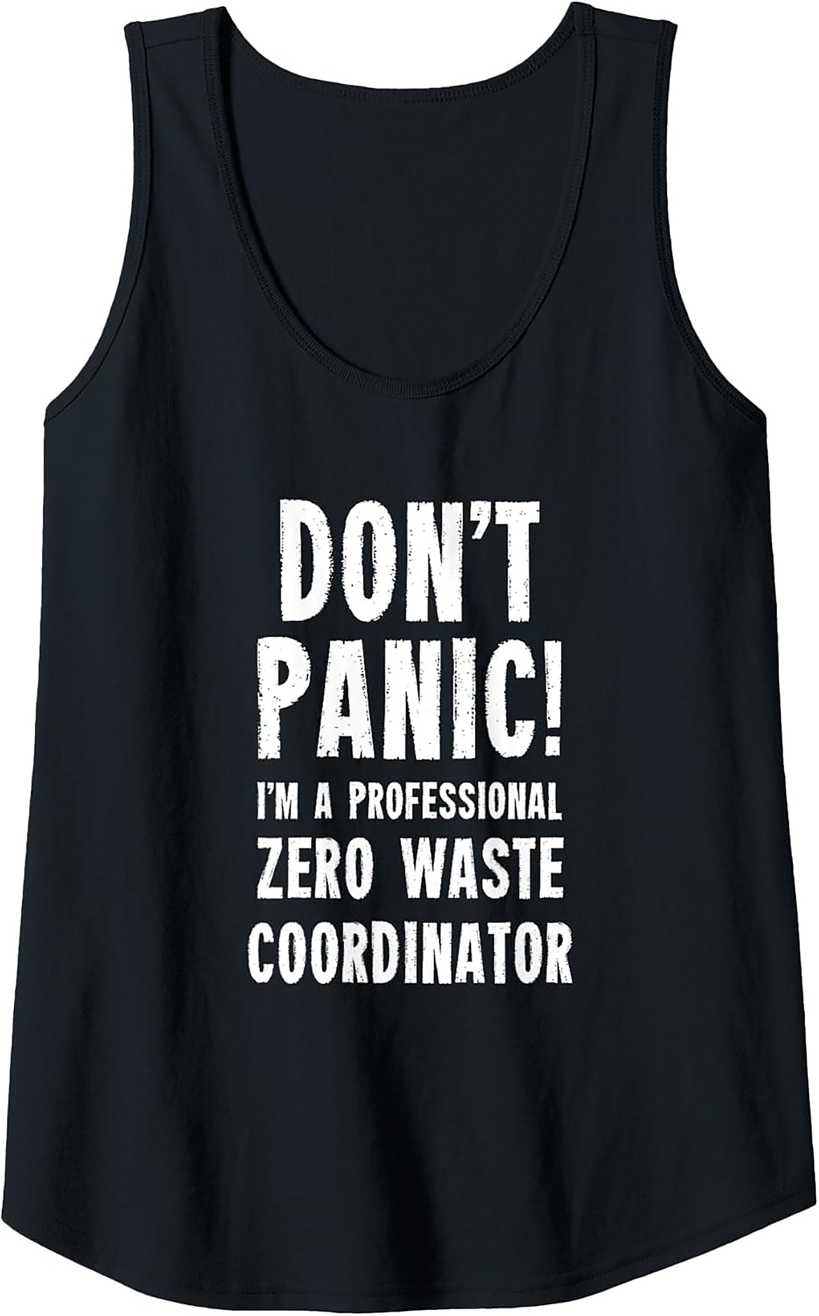 Zero Waste Coordinator Tank Top | Funny Eco Graphic Tank