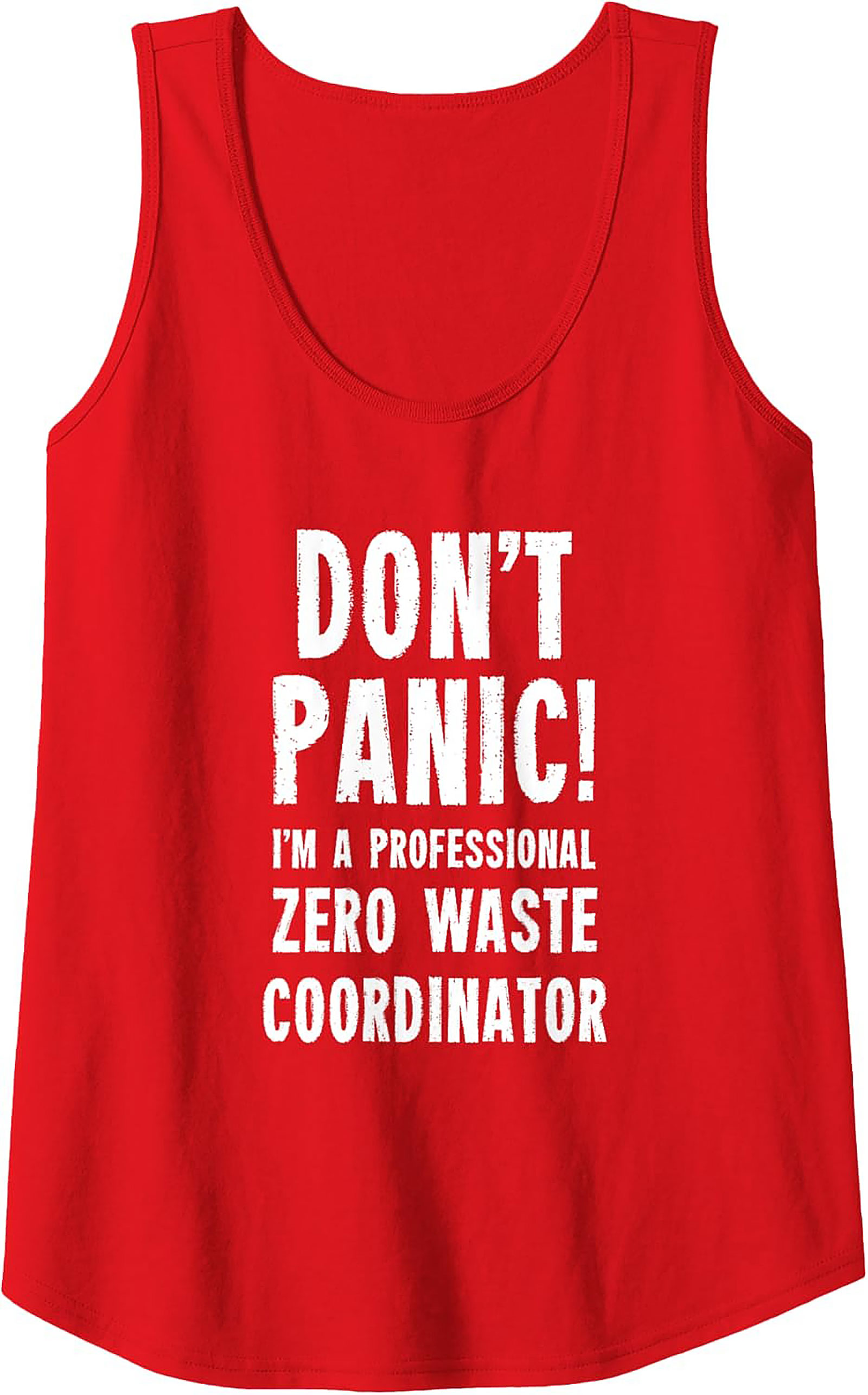 Zero Waste Coordinator Tank Top | Funny Eco Graphic Tank