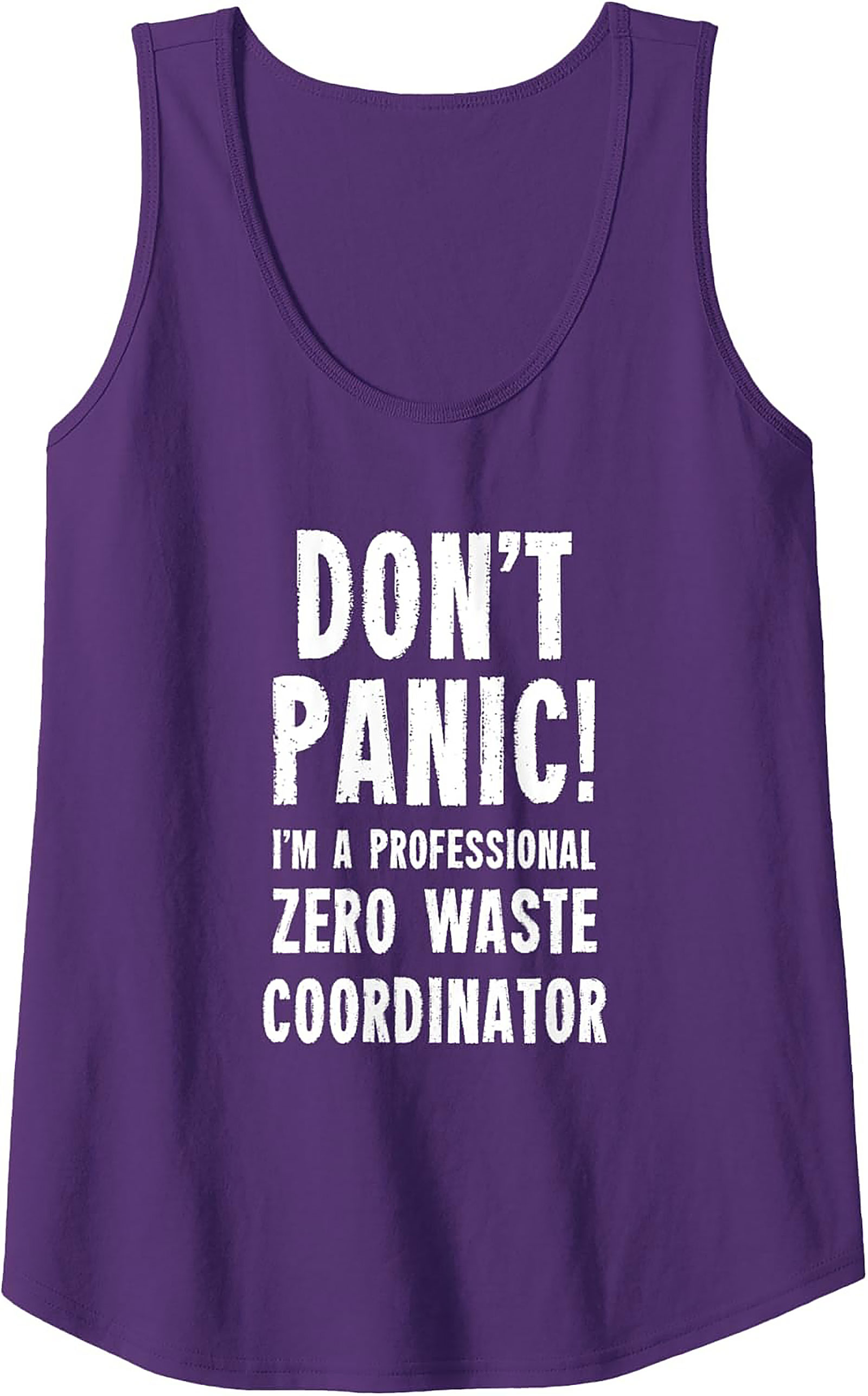 Zero Waste Coordinator Tank Top | Funny Eco Graphic Tank