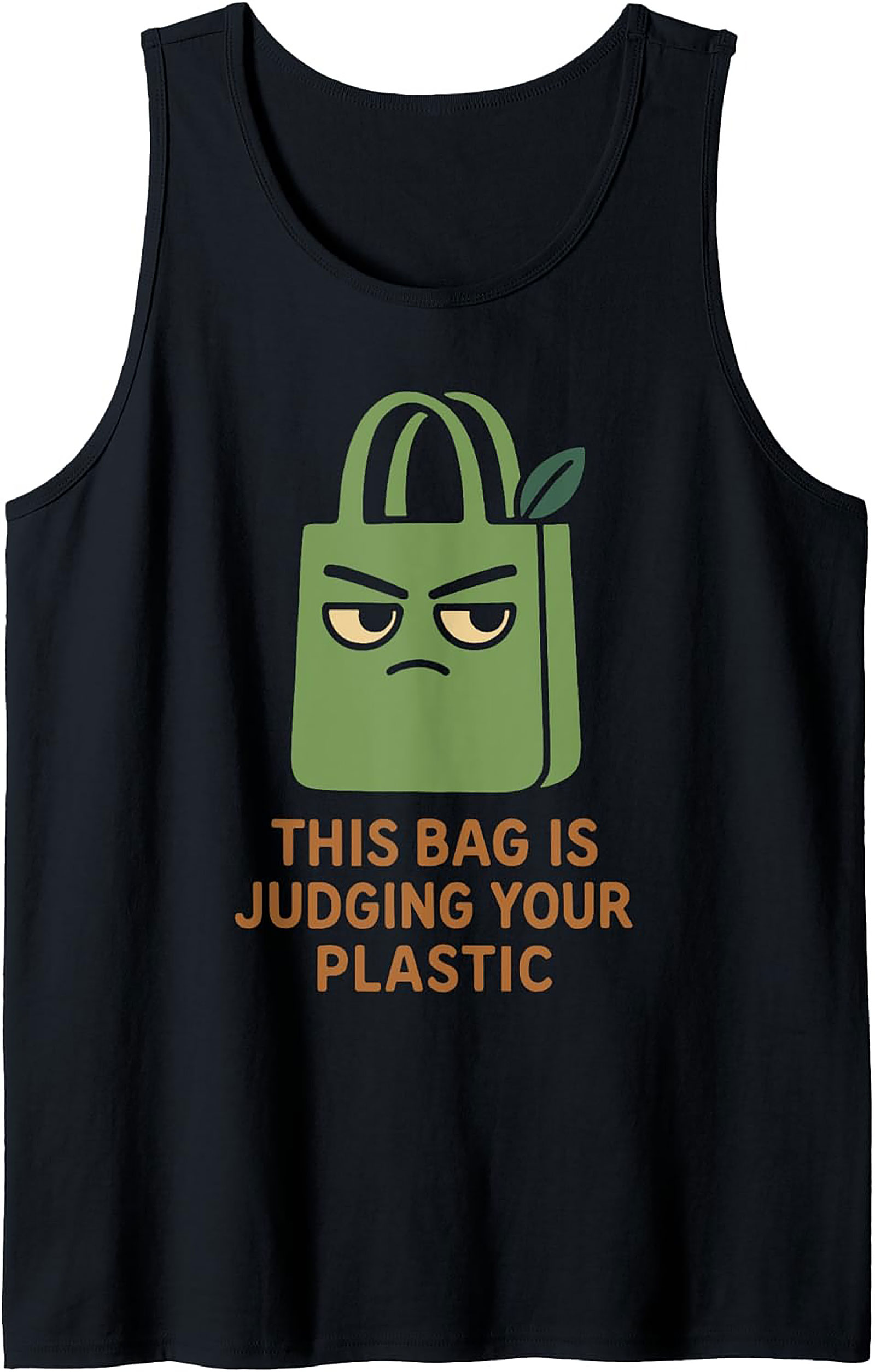 Judging Your Plastic Graphic Tank Top | Eco-Friendly Style