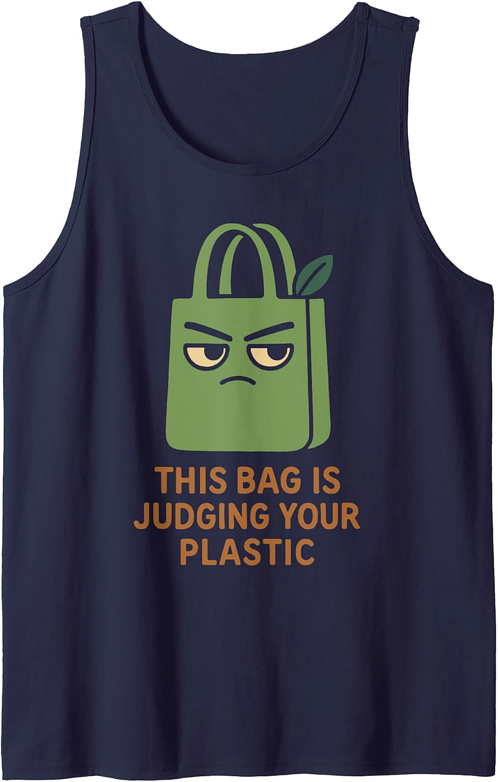 Judging Your Plastic Graphic Tank Top | Eco-Friendly Style
