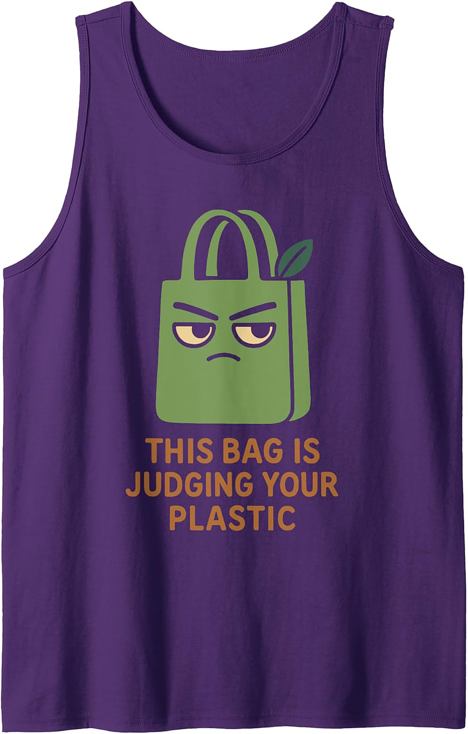 Judging Your Plastic Graphic Tank Top | Eco-Friendly Style