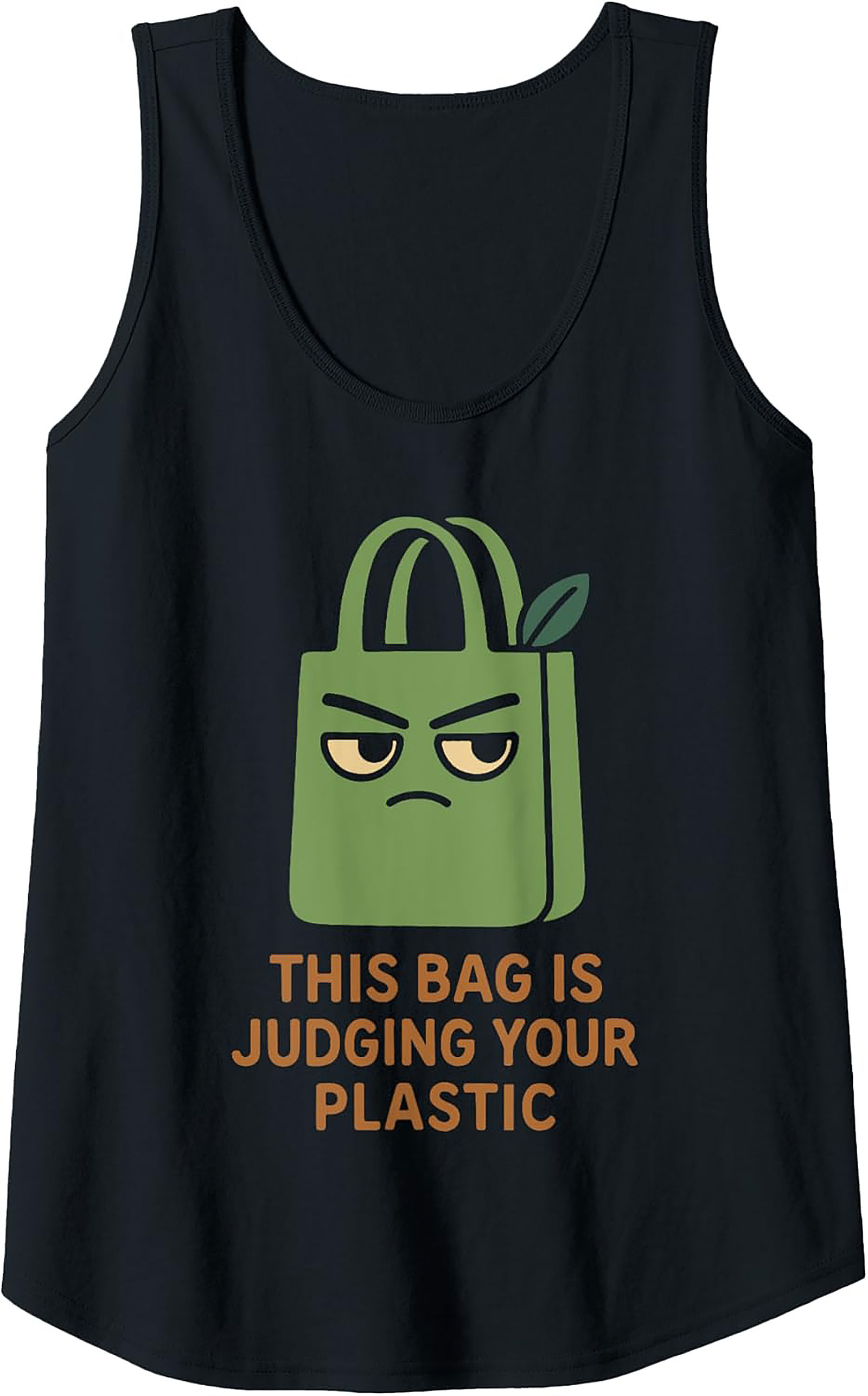 Judging Your Plastic Graphic Tank Top | Eco-Friendly Style