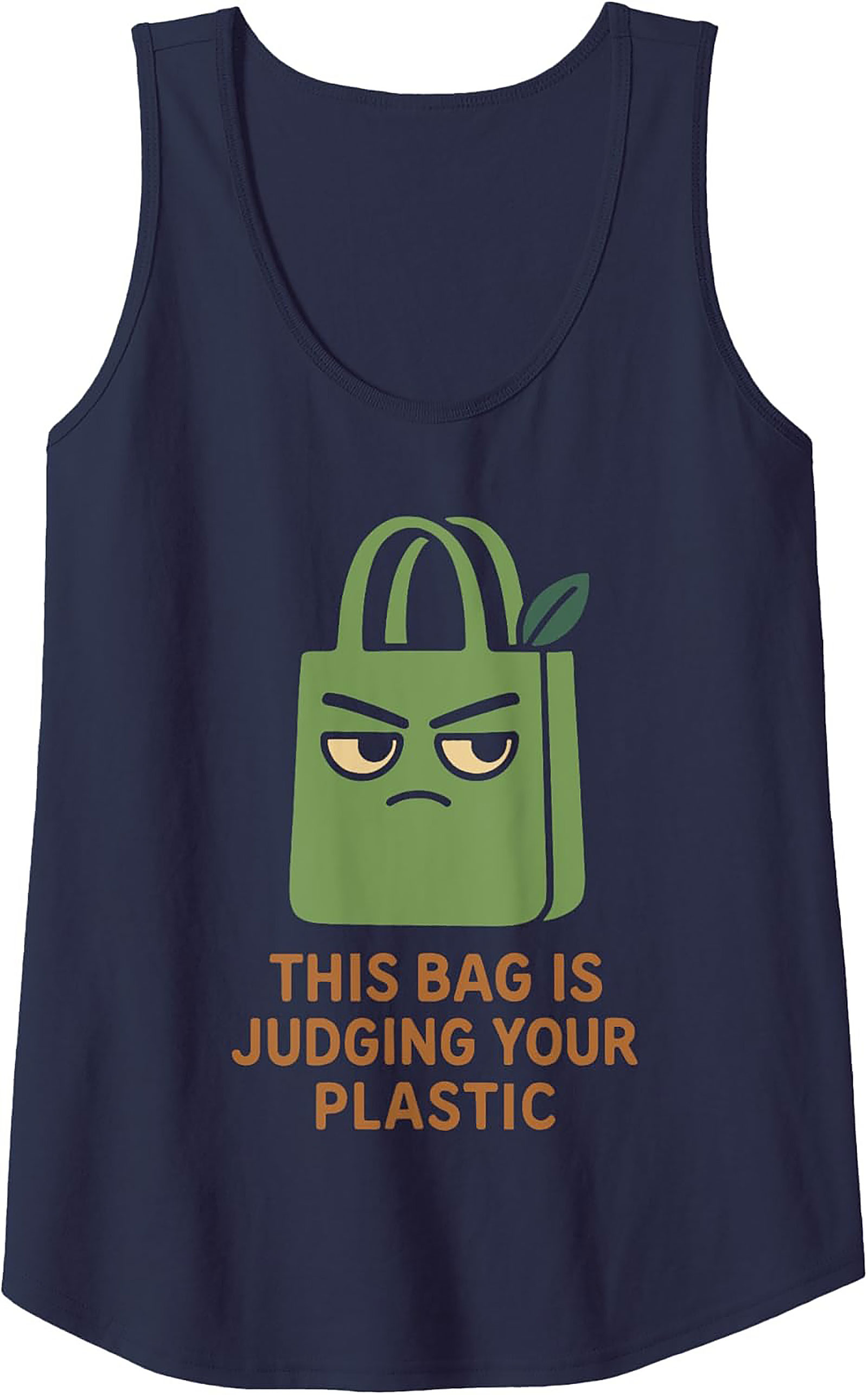 Judging Your Plastic Graphic Tank Top | Eco-Friendly Style