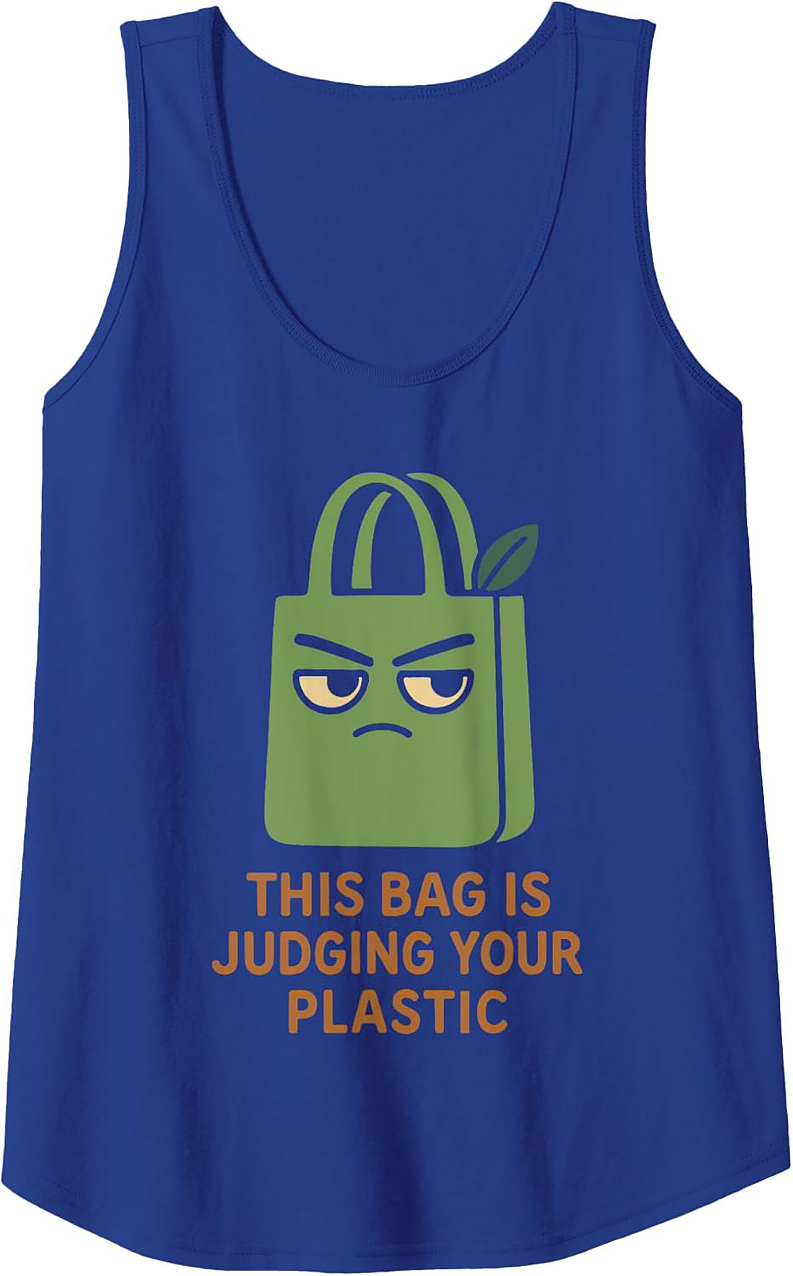 Judging Your Plastic Graphic Tank Top | Eco-Friendly Style