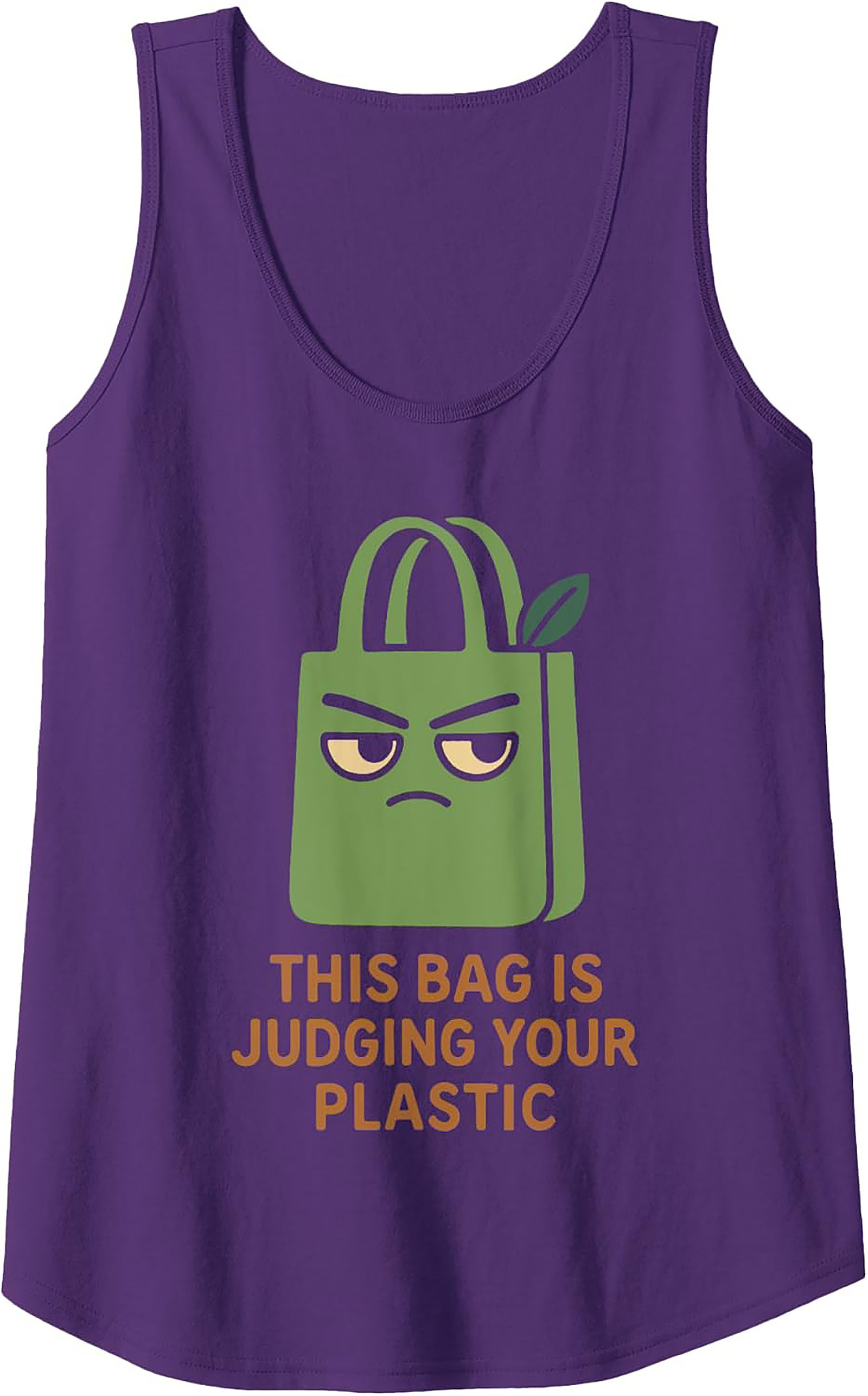 Judging Your Plastic Graphic Tank Top | Eco-Friendly Style