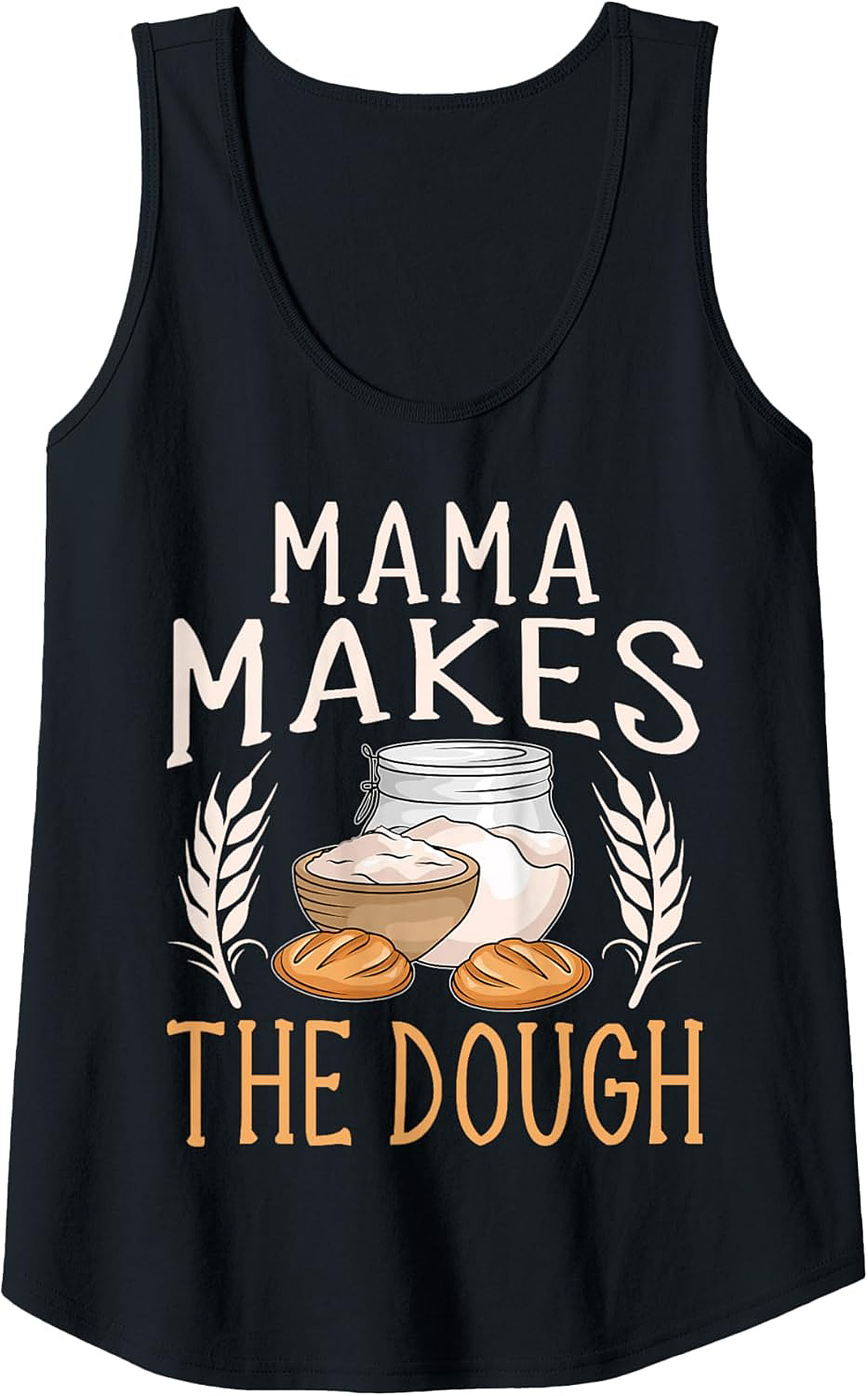 Mama Makes The Dough Baking Graphic Tank Top