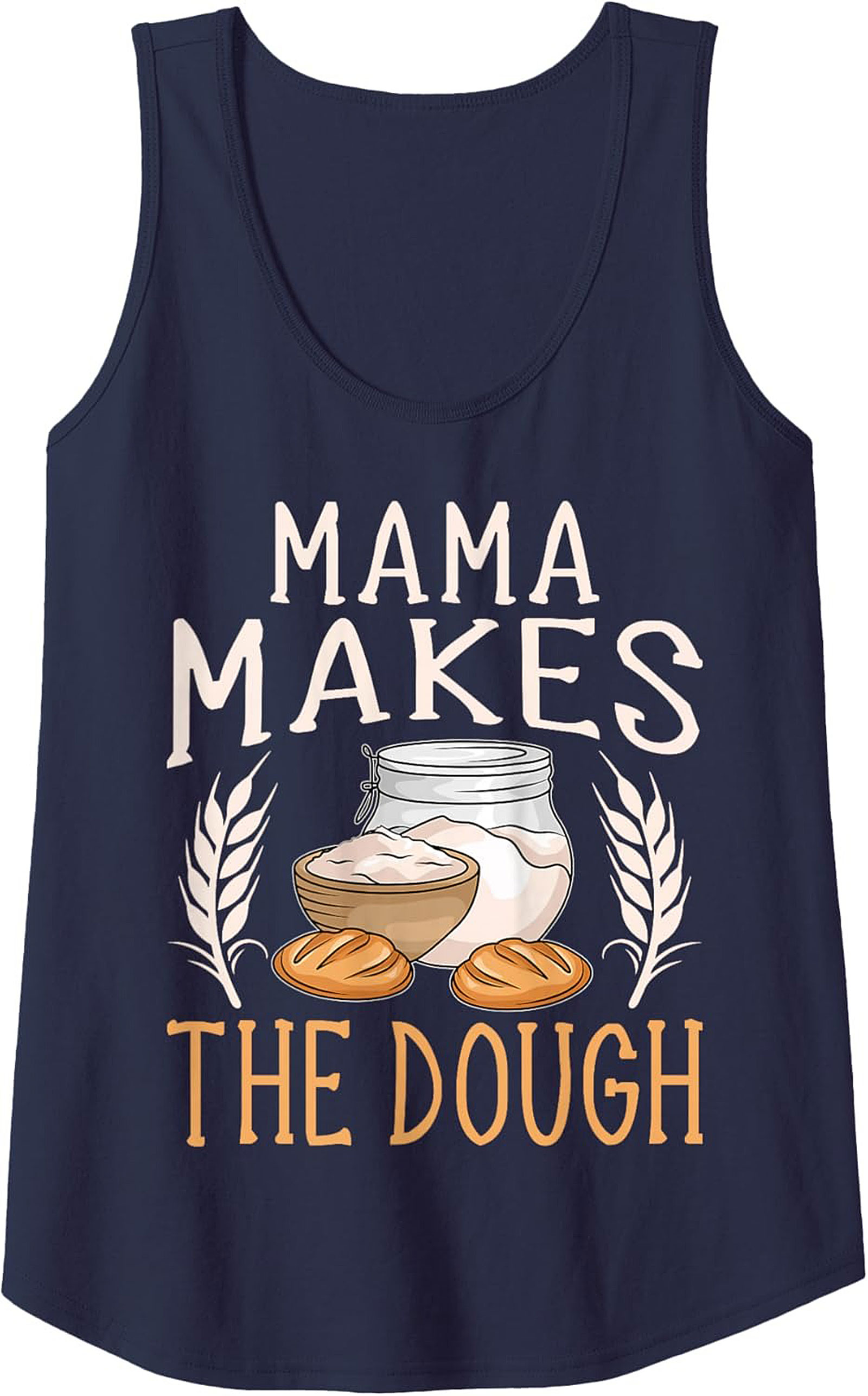 Mama Makes The Dough Baking Graphic Tank Top