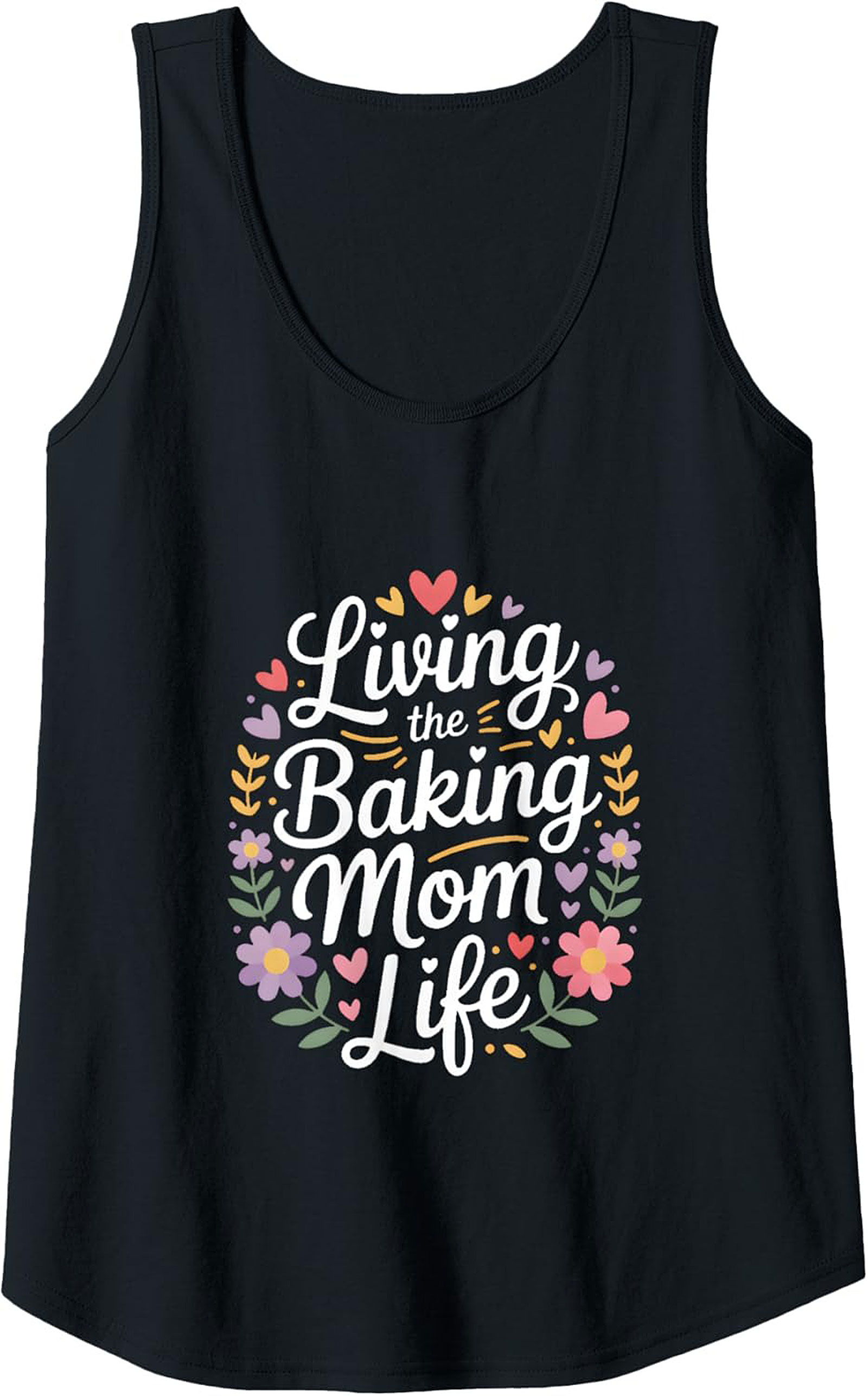 Living the Baking Mom Life Graphic Tank Top