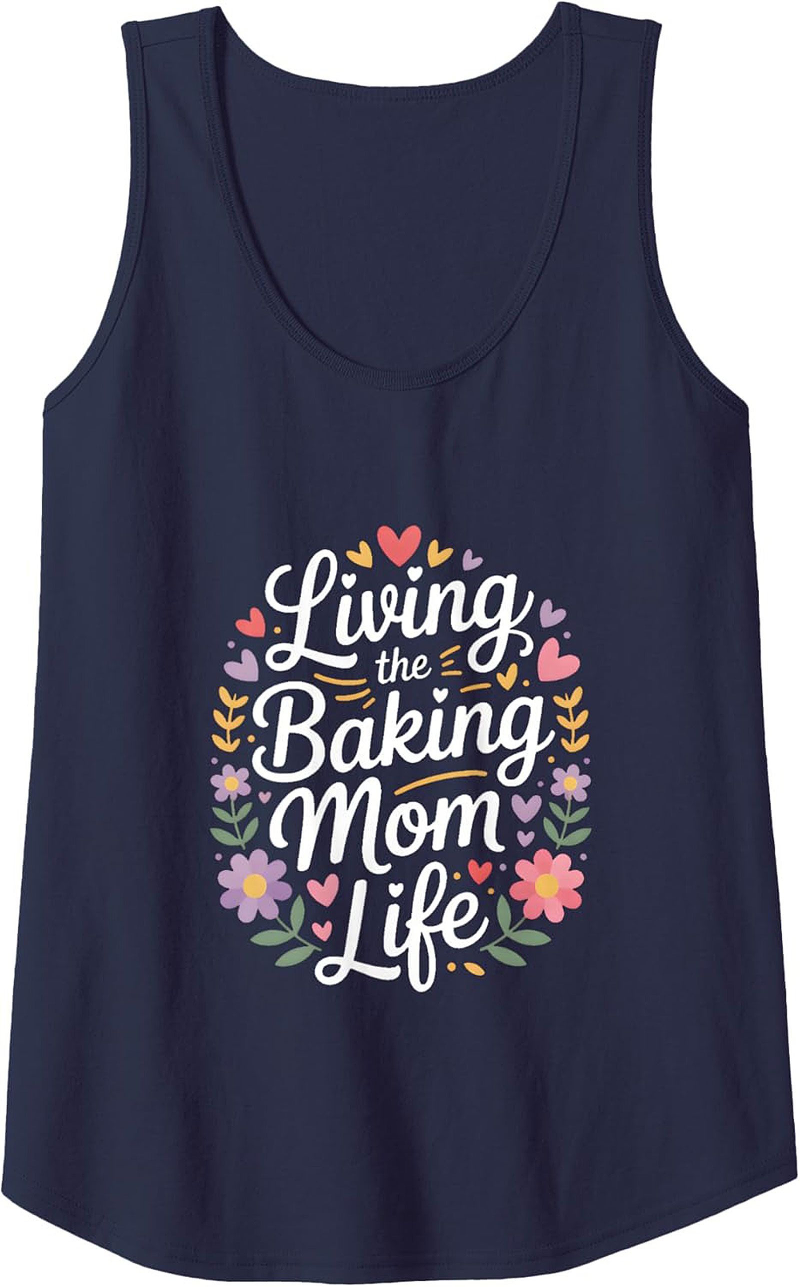 Living the Baking Mom Life Graphic Tank Top