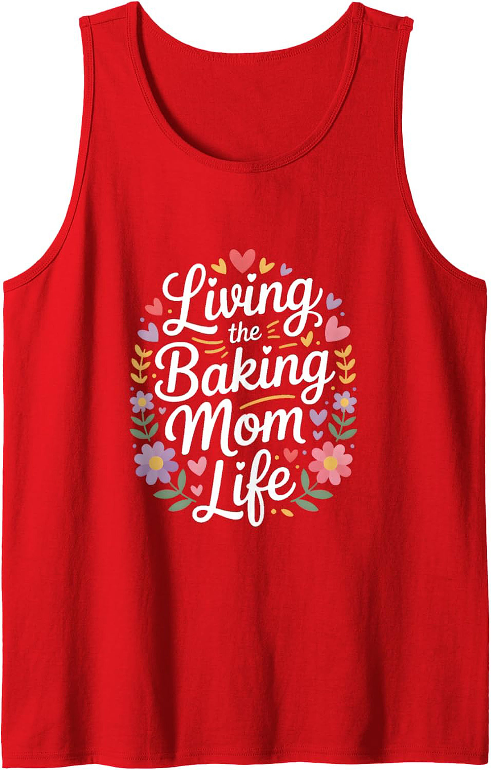Living the Baking Mom Life Graphic Tank Top