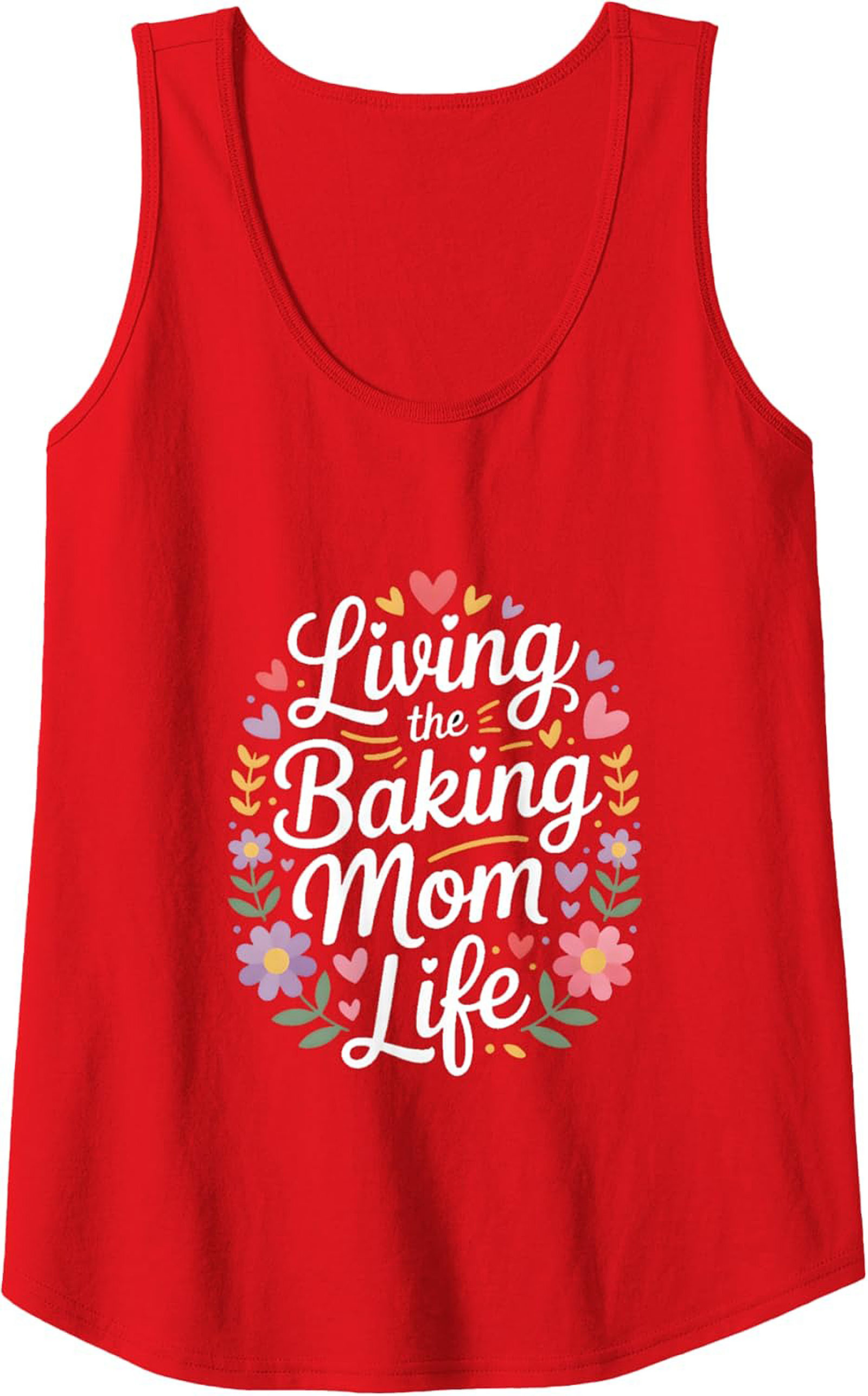 Living the Baking Mom Life Graphic Tank Top