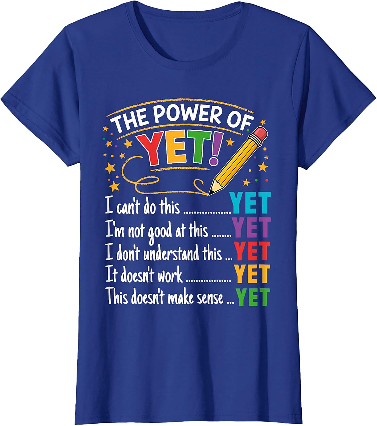 The Power of Yet Growth Mindset T-shirt Teacher Graphic Tee