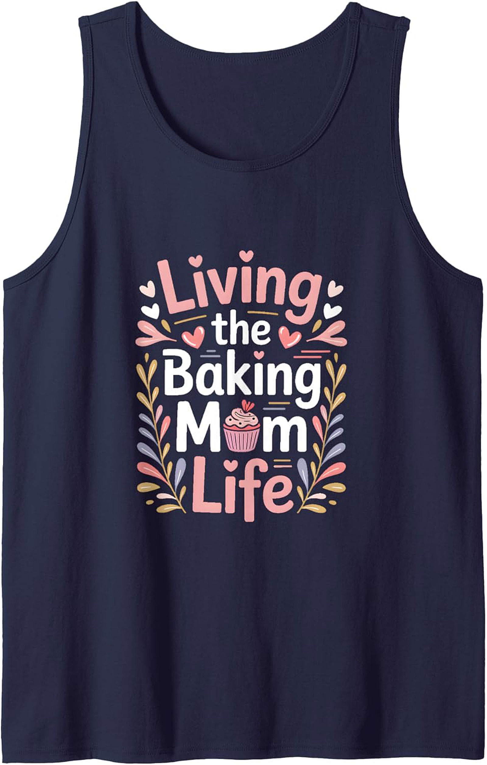 Living the Baking Mom Life Graphic Tank Top