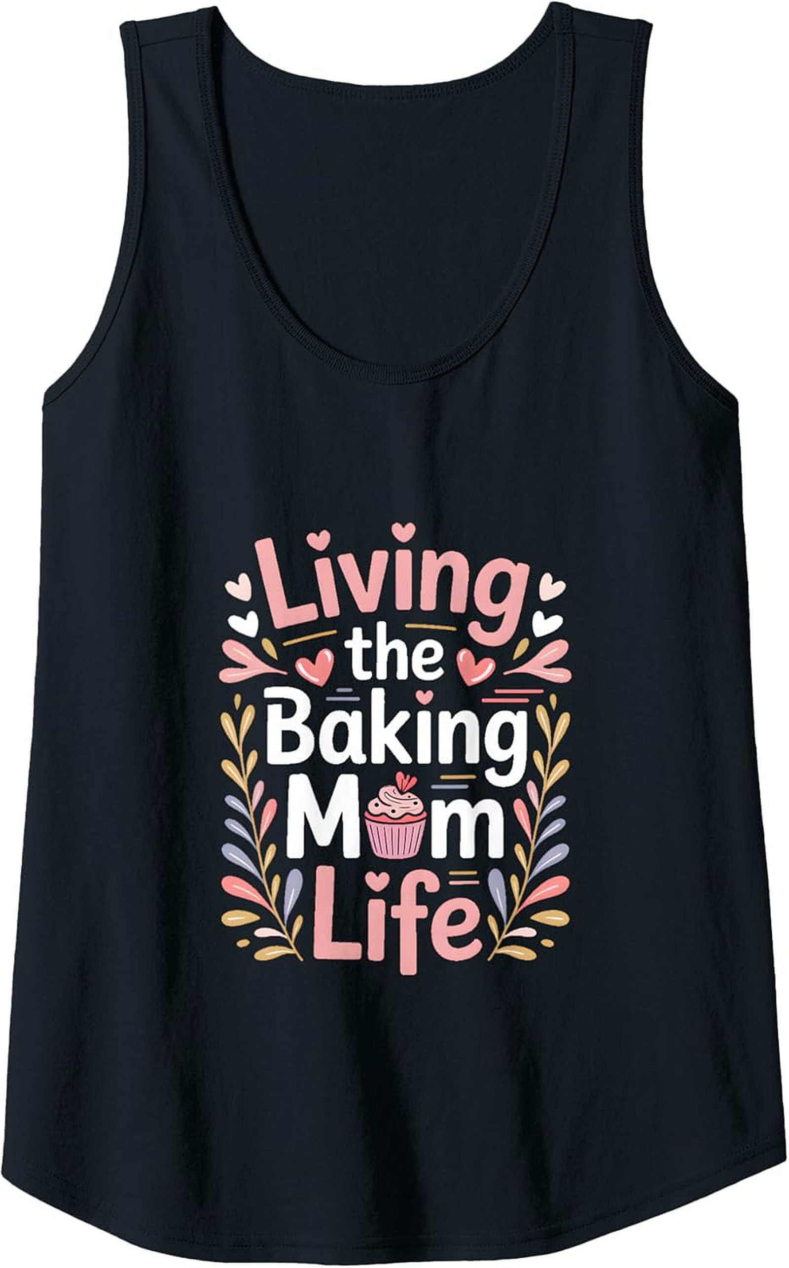 Living the Baking Mom Life Graphic Tank Top