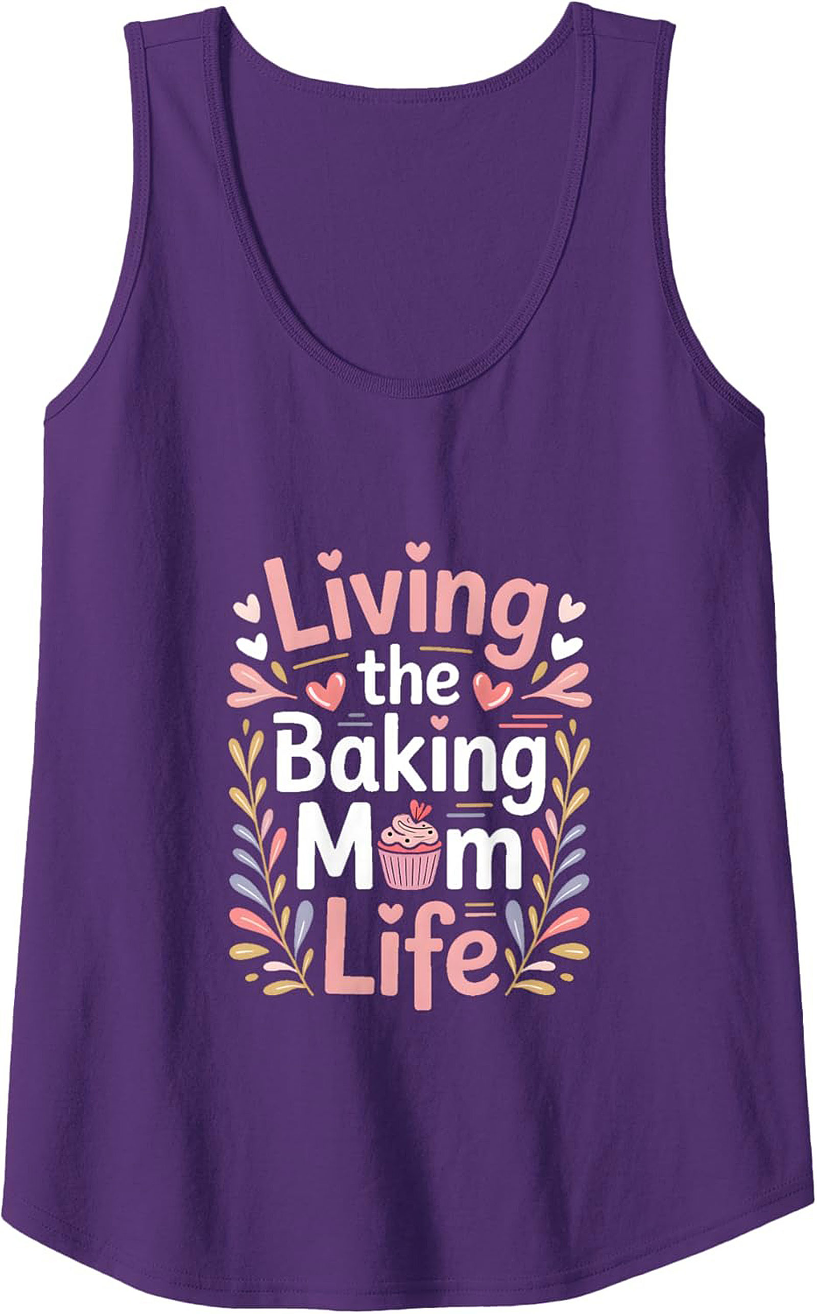 Living the Baking Mom Life Graphic Tank Top
