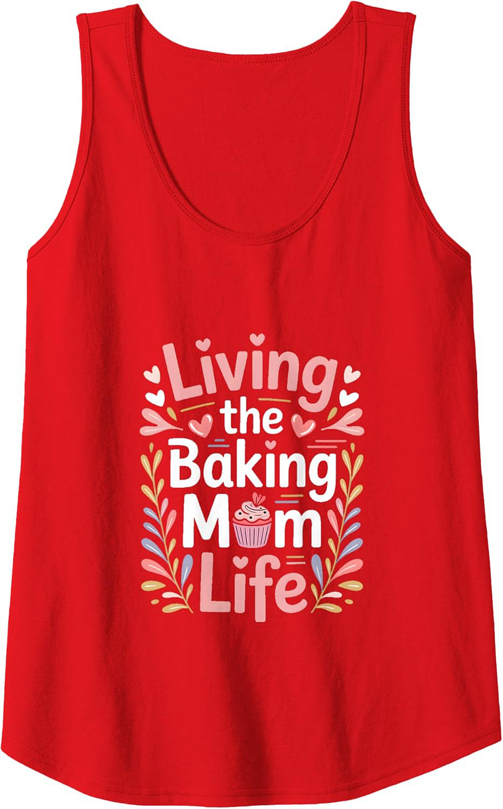 Living the Baking Mom Life Graphic Tank Top