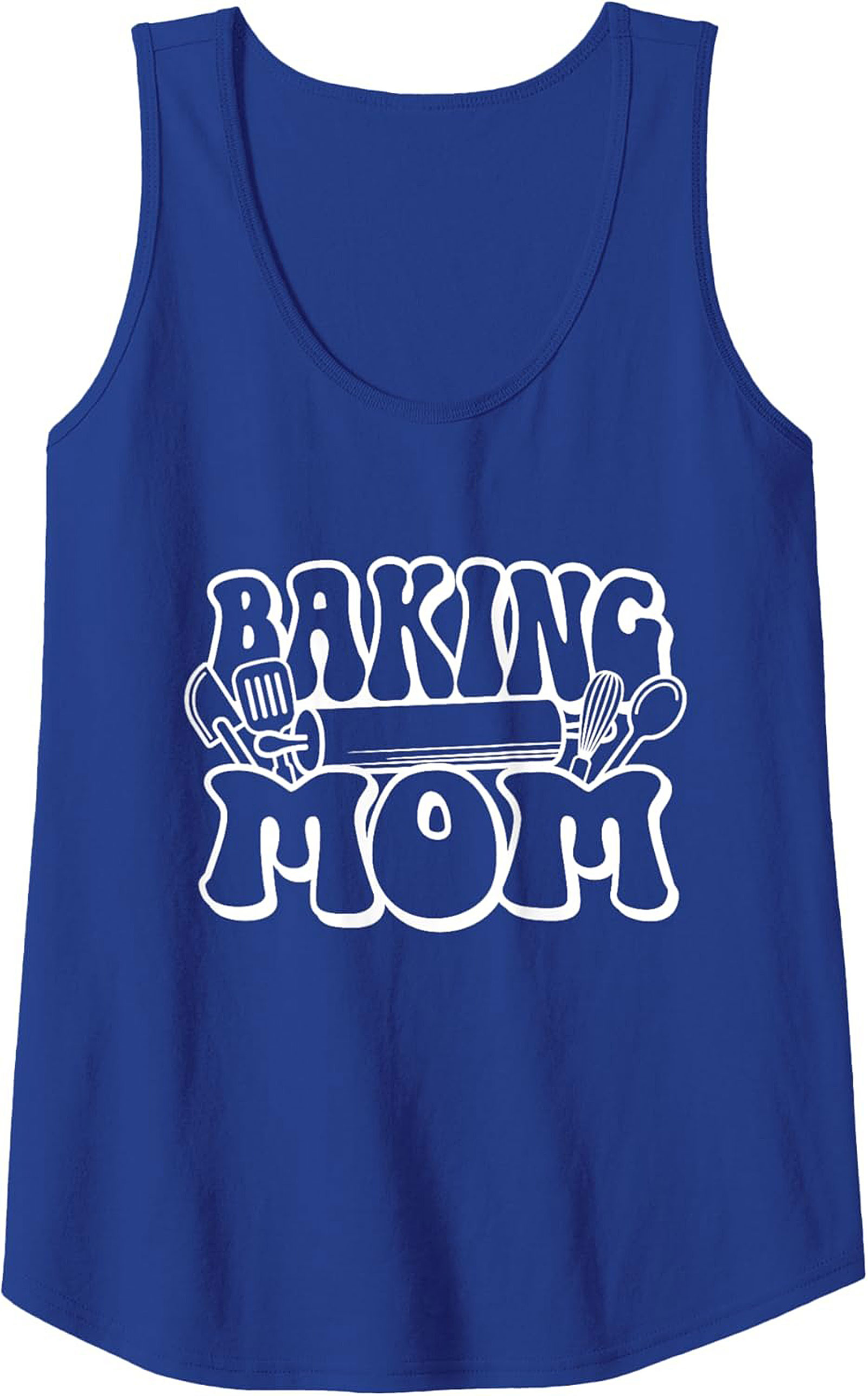 Baking Mom Graphic Tank Top - Retro Kitchen Sleeveless Shirt