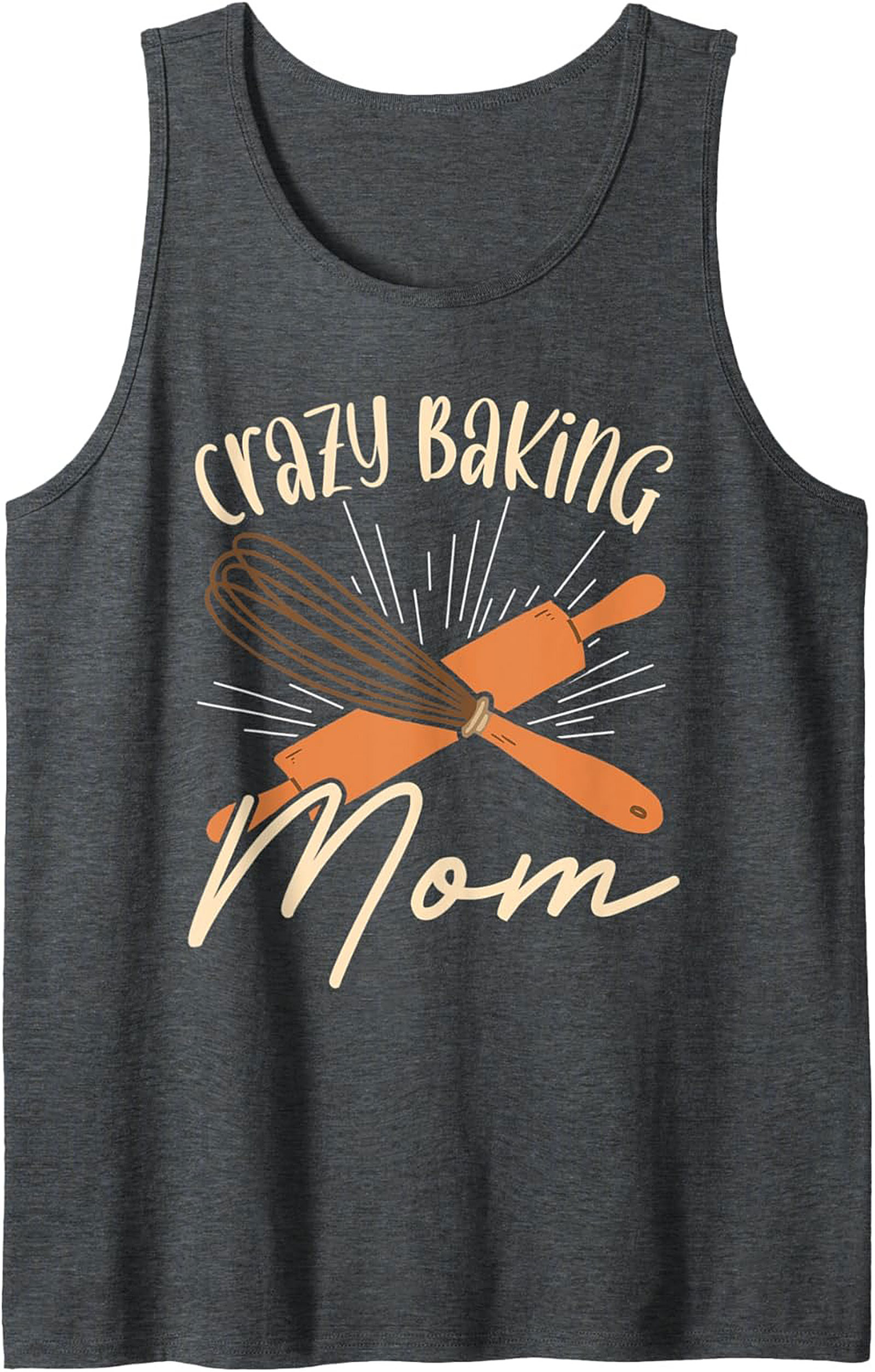 Crazy Baking Mom Graphic Tank Top