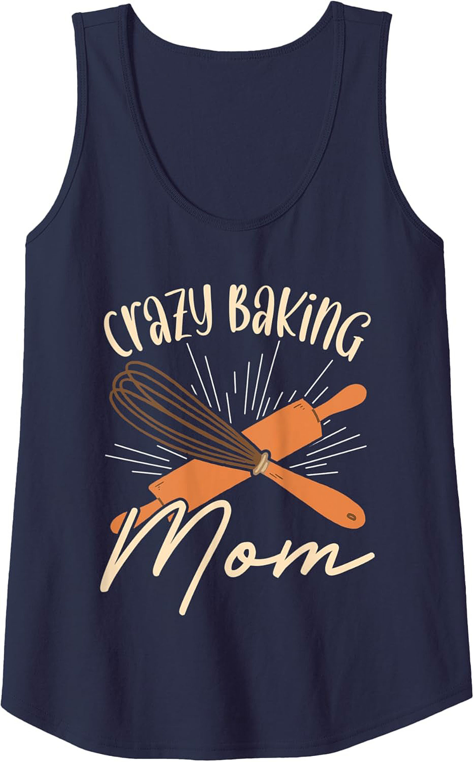 Crazy Baking Mom Graphic Tank Top