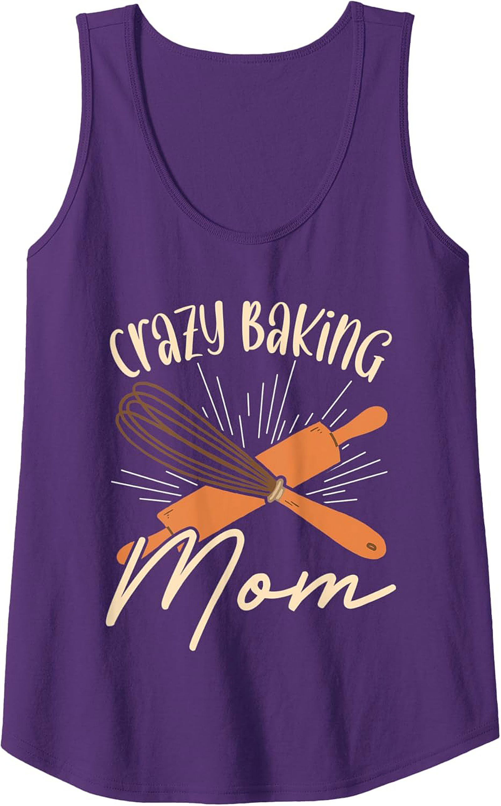 Crazy Baking Mom Graphic Tank Top