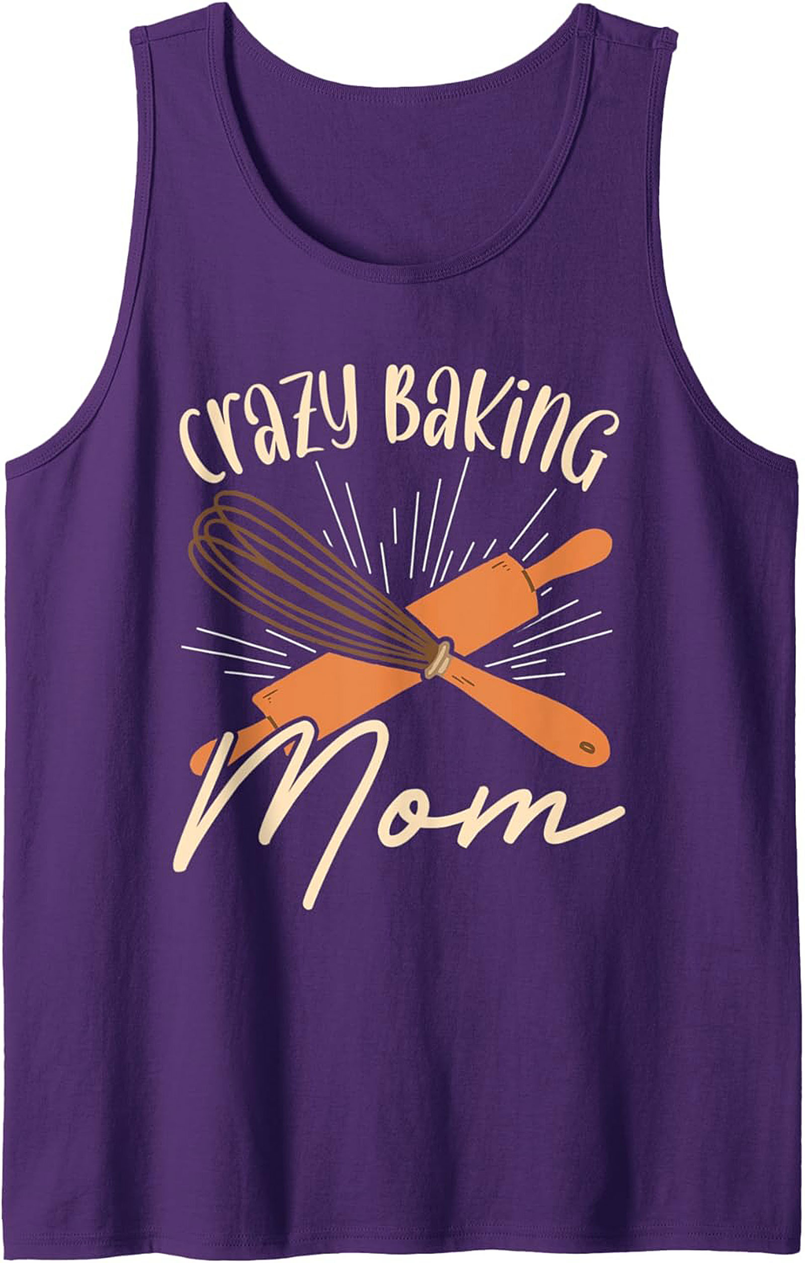 Crazy Baking Mom Graphic Tank Top