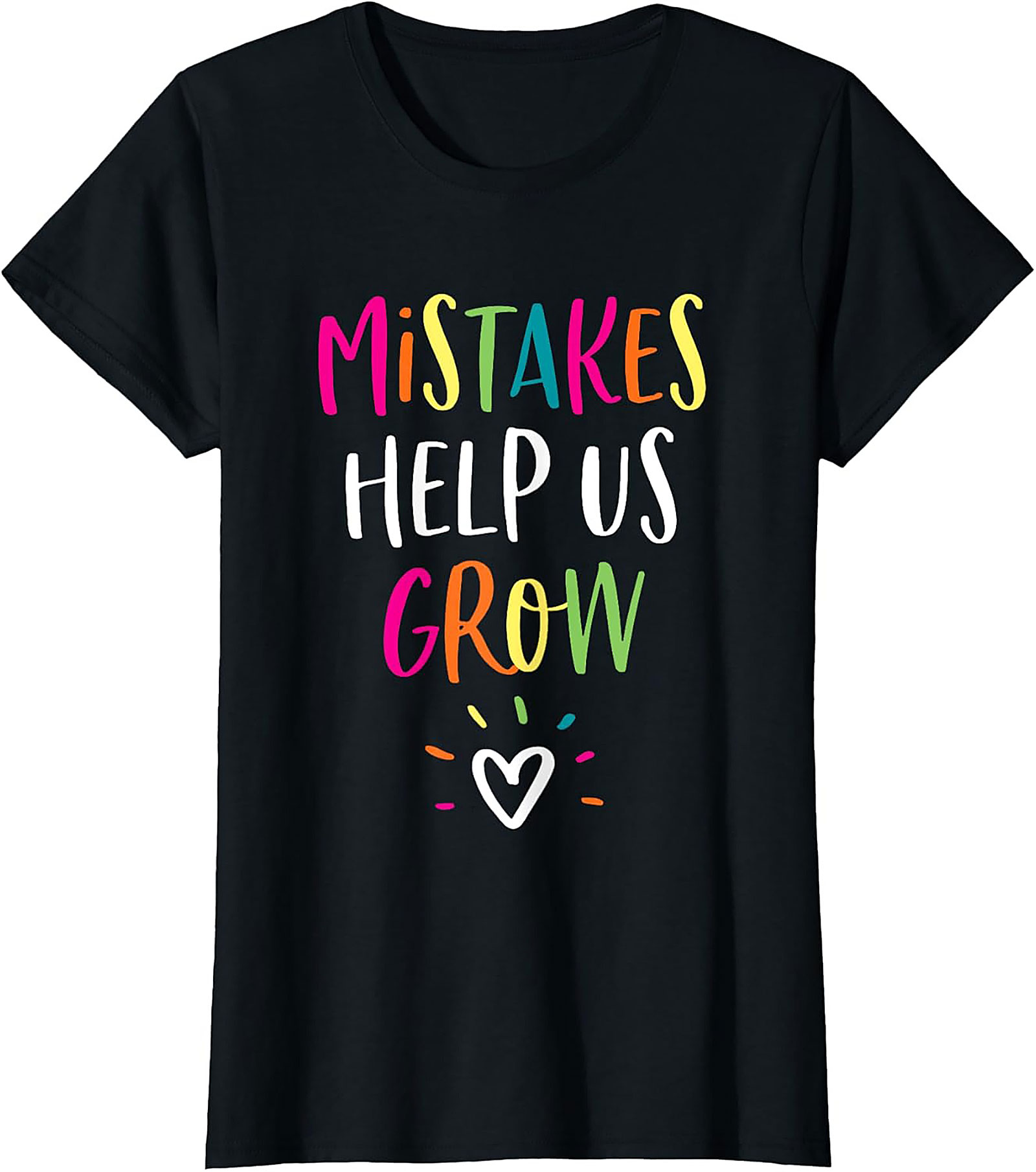 Mistakes Help Us Grow T-Shirt Growth Mindset Graphic Tee