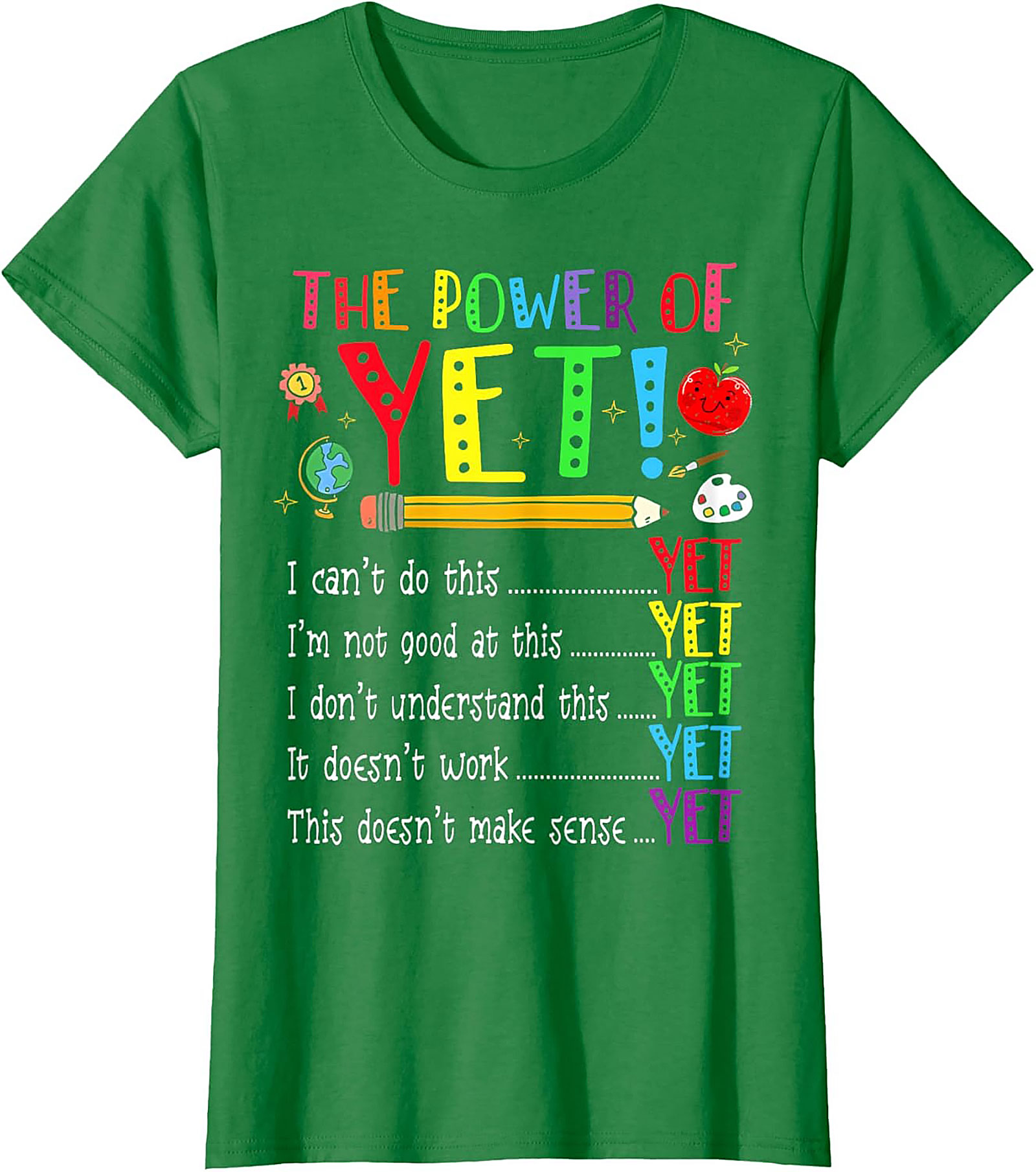  The Power of Yet Growth Mindset T-Shirt Teacher Gift Tee