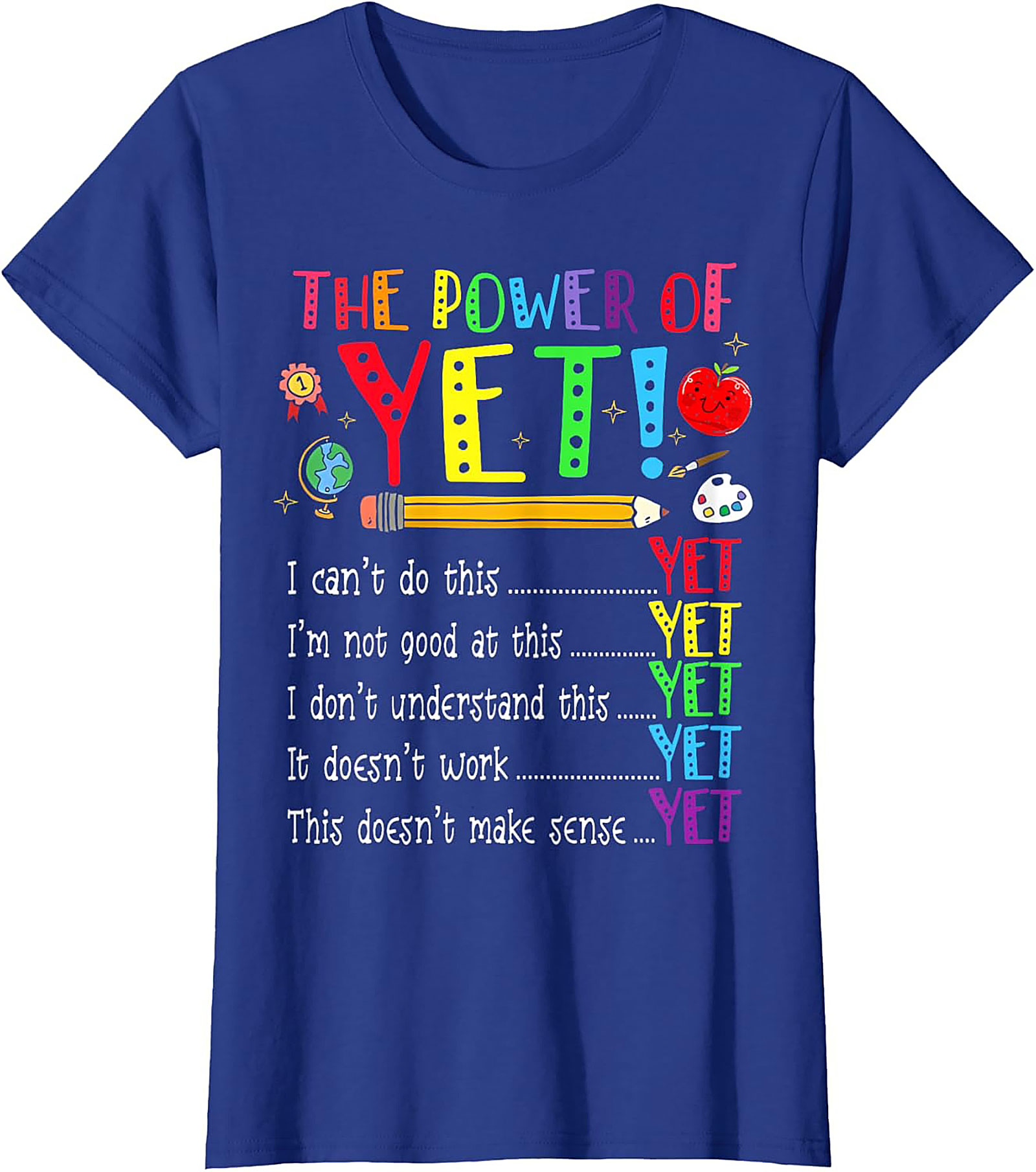  The Power of Yet Growth Mindset T-Shirt Teacher Gift Tee