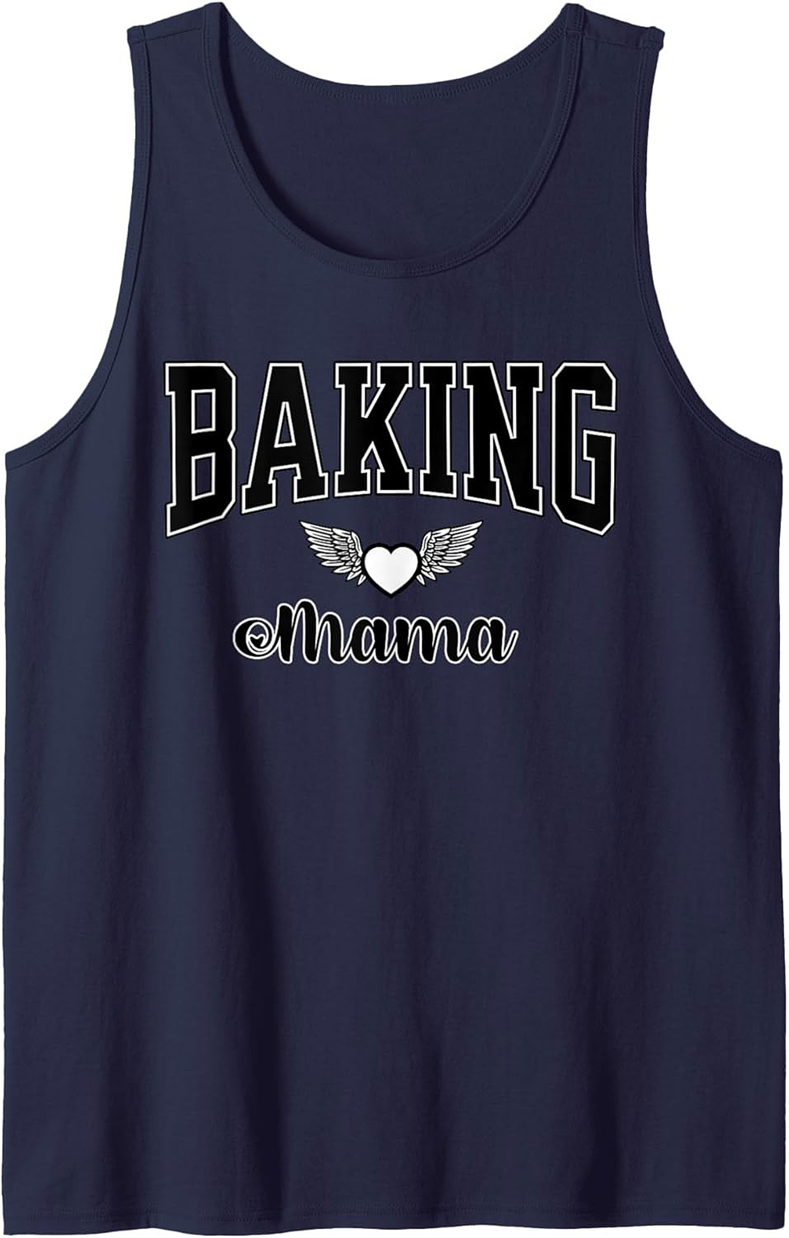 Baking Mama Graphic Tank Top - Heart & Wings Design