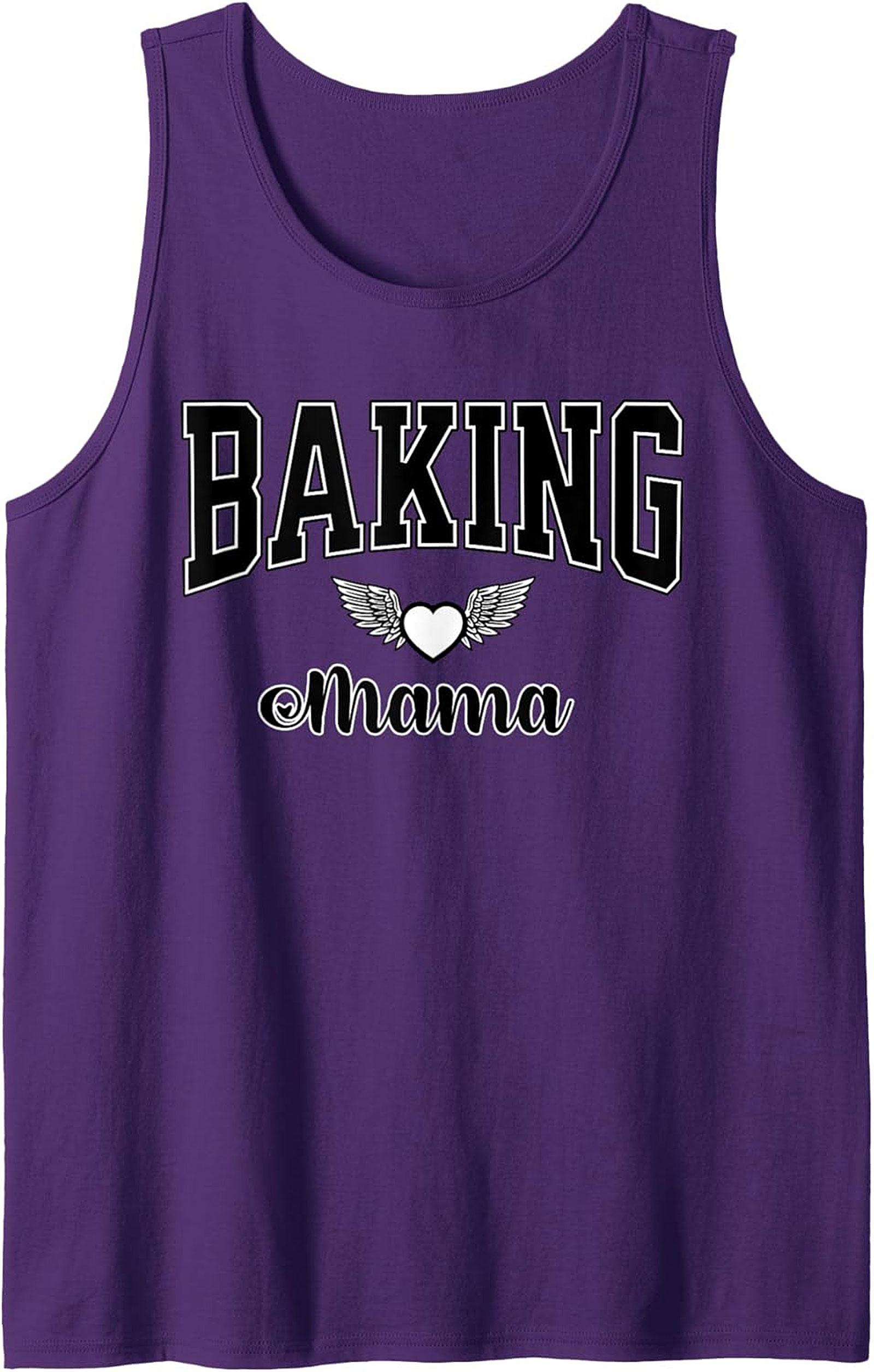 Baking Mama Graphic Tank Top - Heart & Wings Design