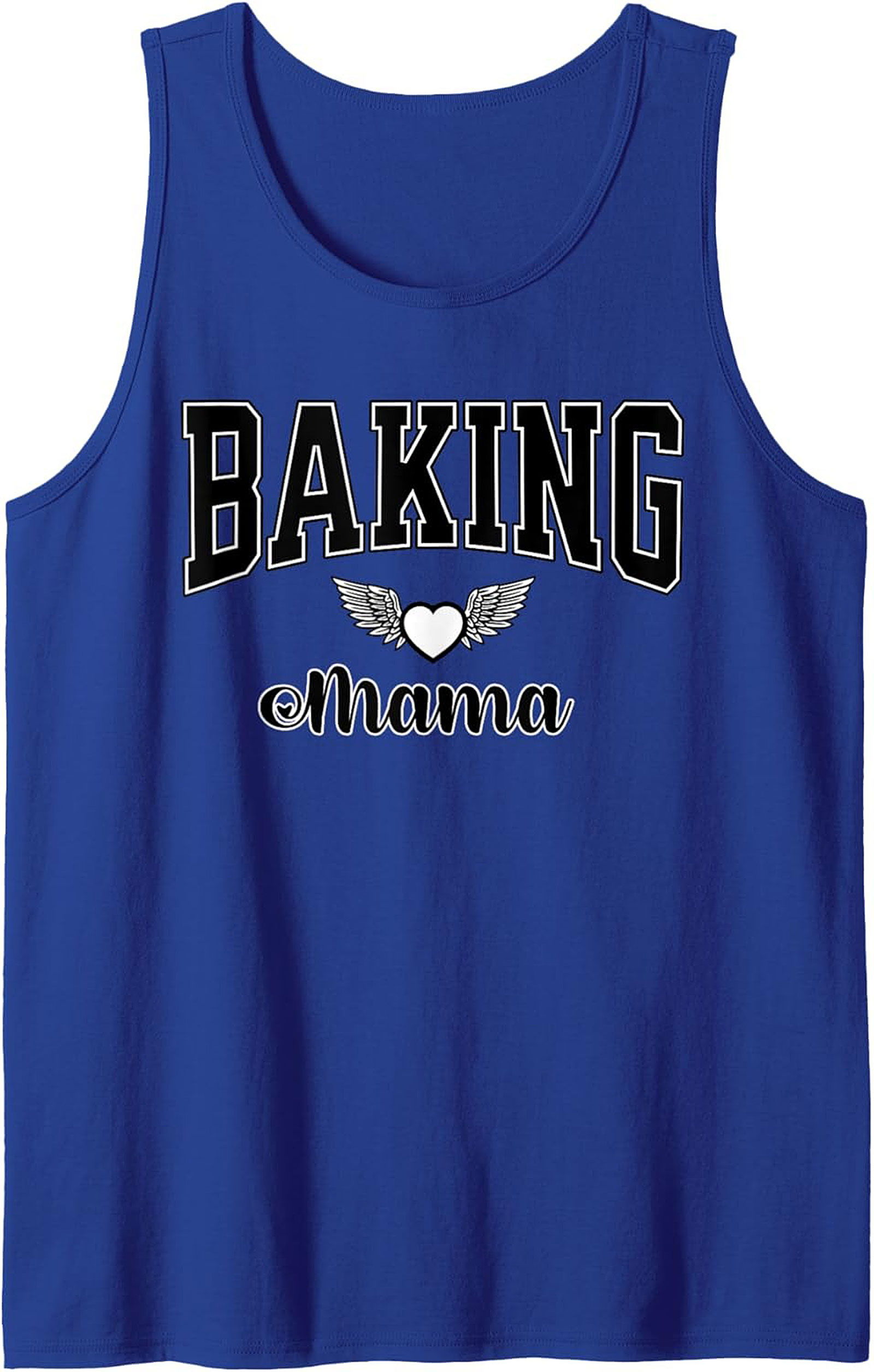 Baking Mama Graphic Tank Top - Heart & Wings Design
