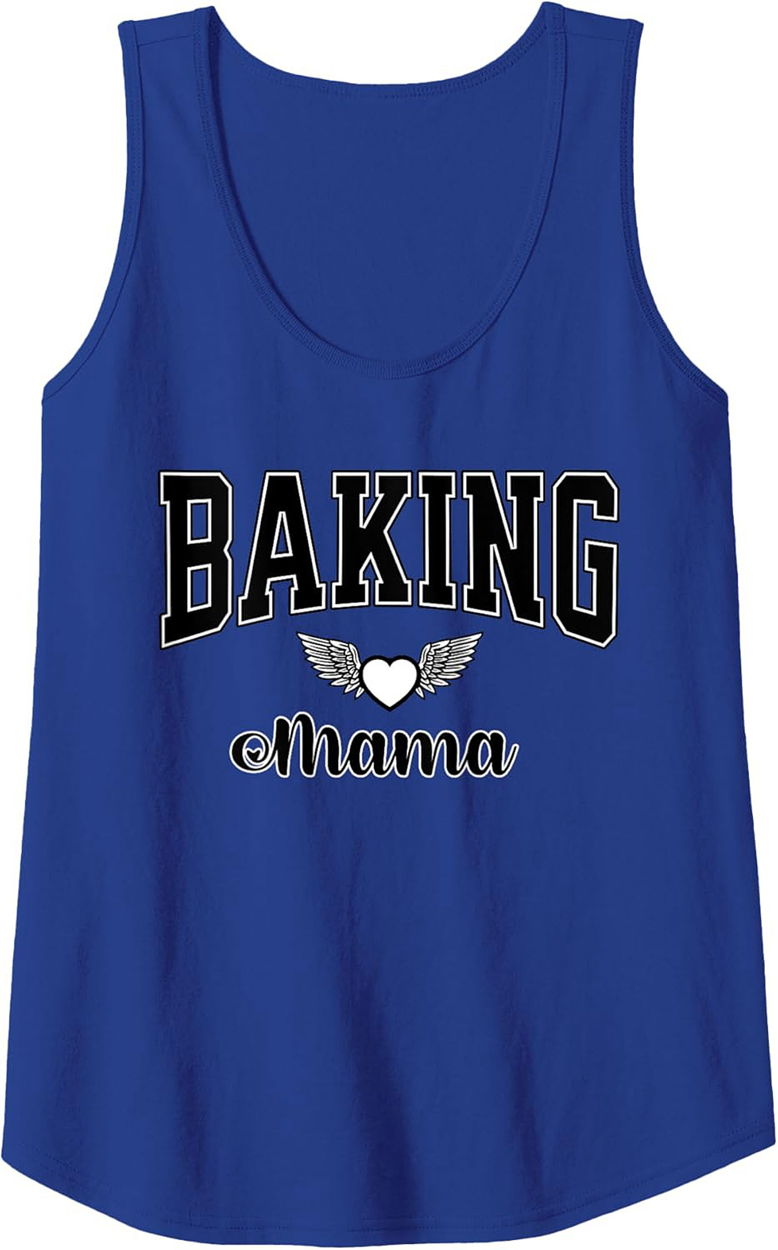 Baking Mama Graphic Tank Top - Heart & Wings Design