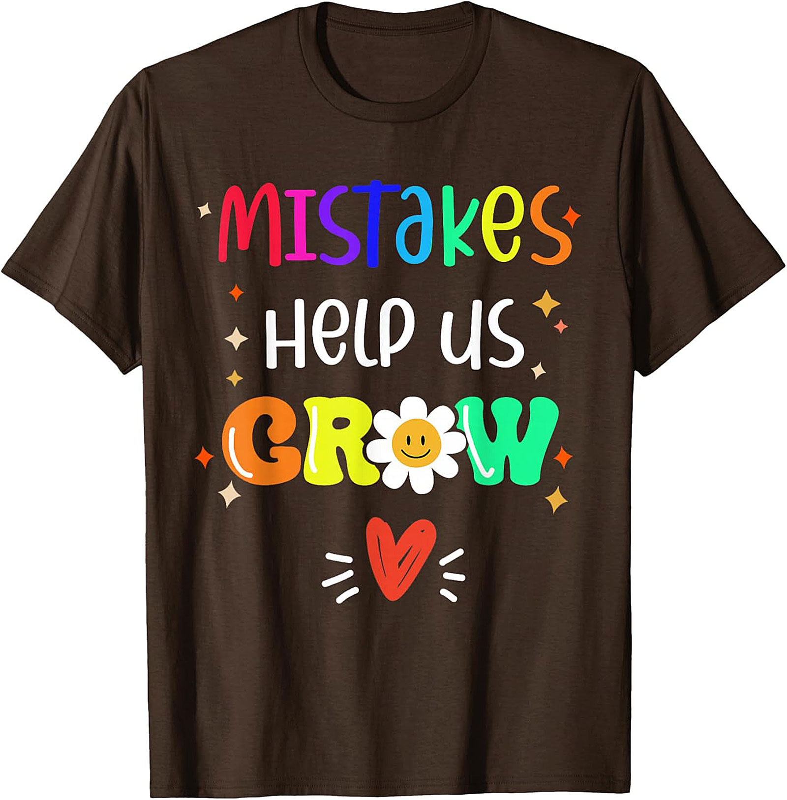  Mistakes Help Us Grow T-Shirt Growth Mindset Graphic Tee