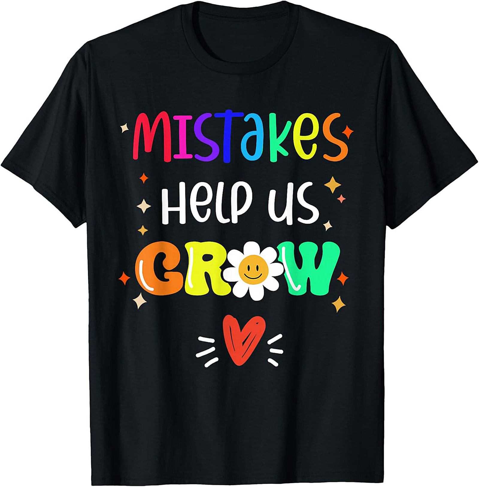 Mistakes Help Us Grow T-Shirt Growth Mindset Graphic Tee