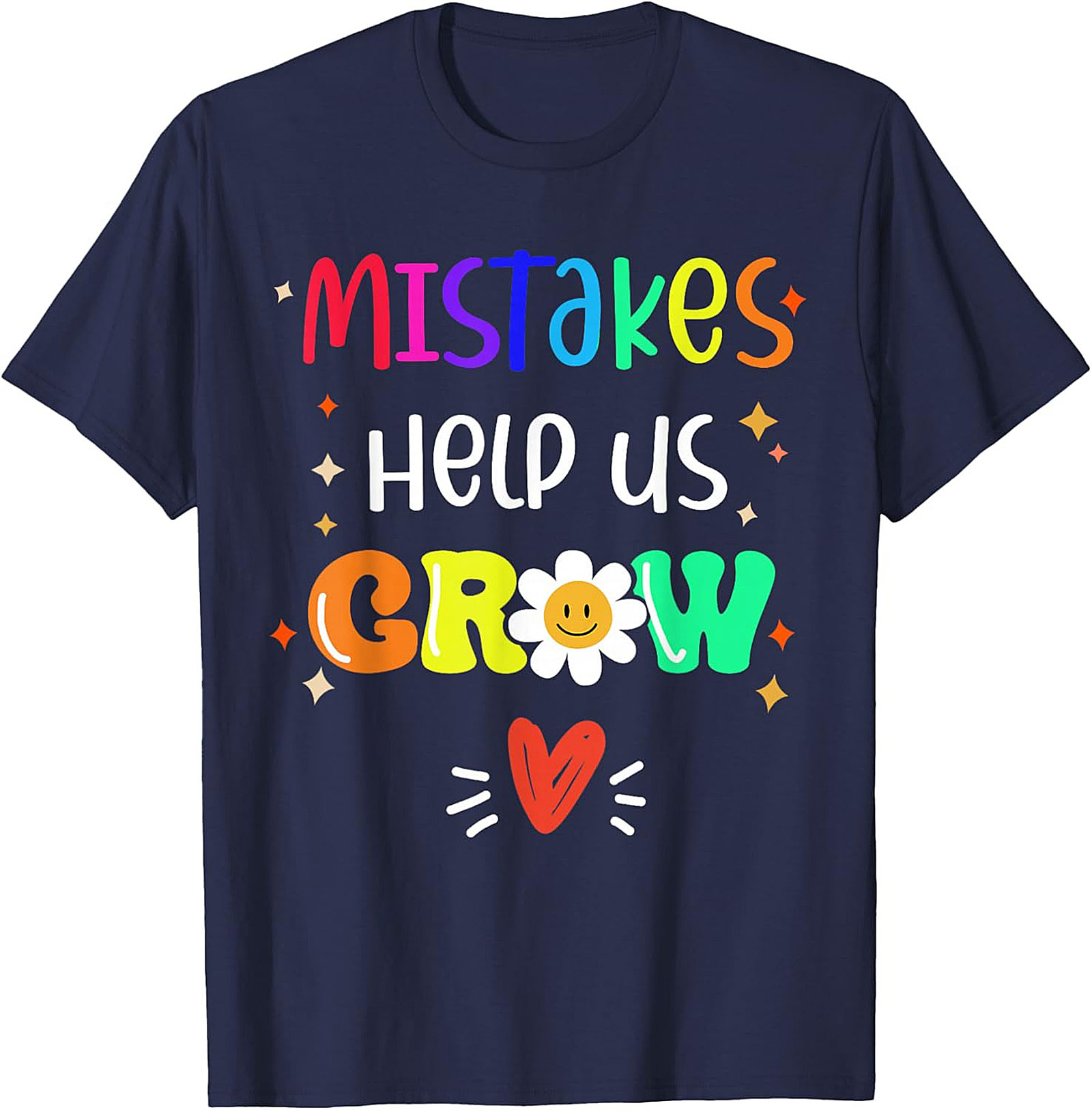  Mistakes Help Us Grow T-Shirt Growth Mindset Graphic Tee