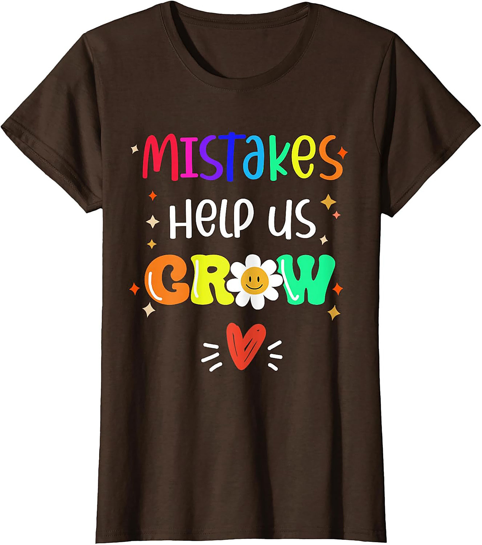  Mistakes Help Us Grow T-Shirt Growth Mindset Graphic Tee