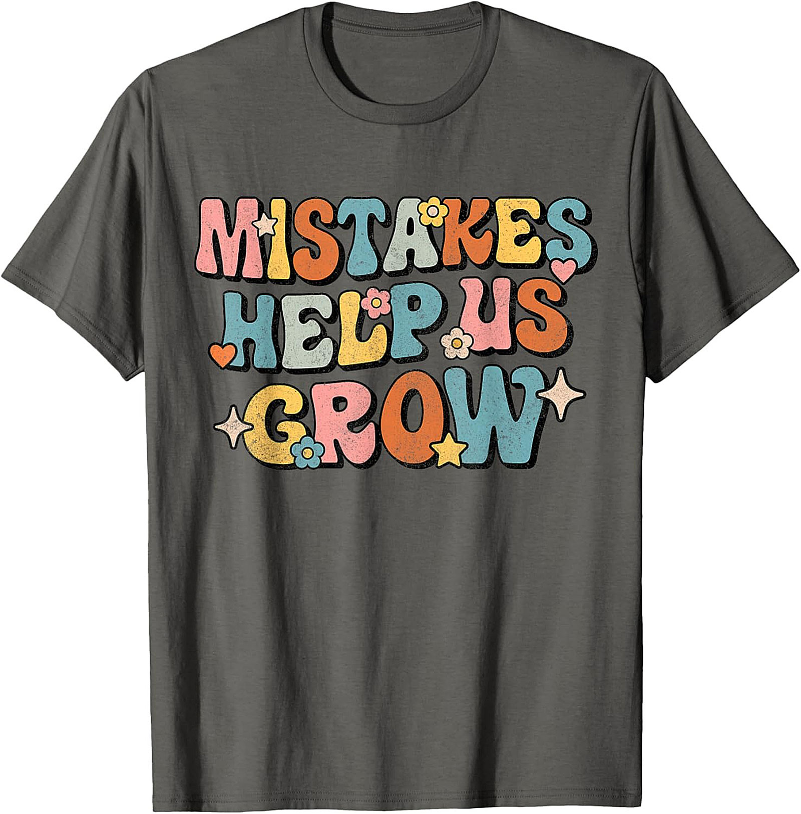 Mistakes Help Us Grow T-Shirt Retro Growth Mindset Tee